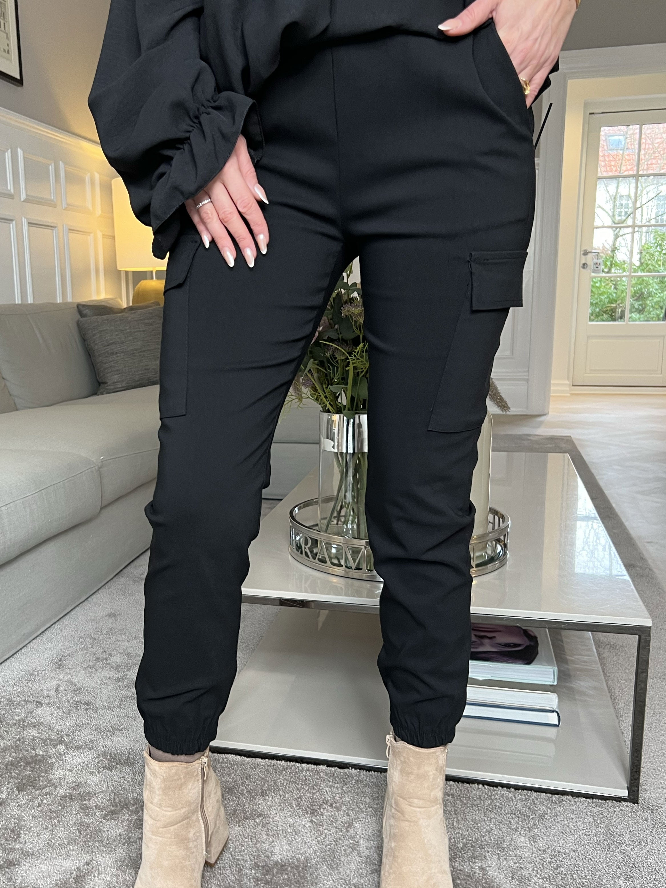 Isabella - Cargo bukser med lommer