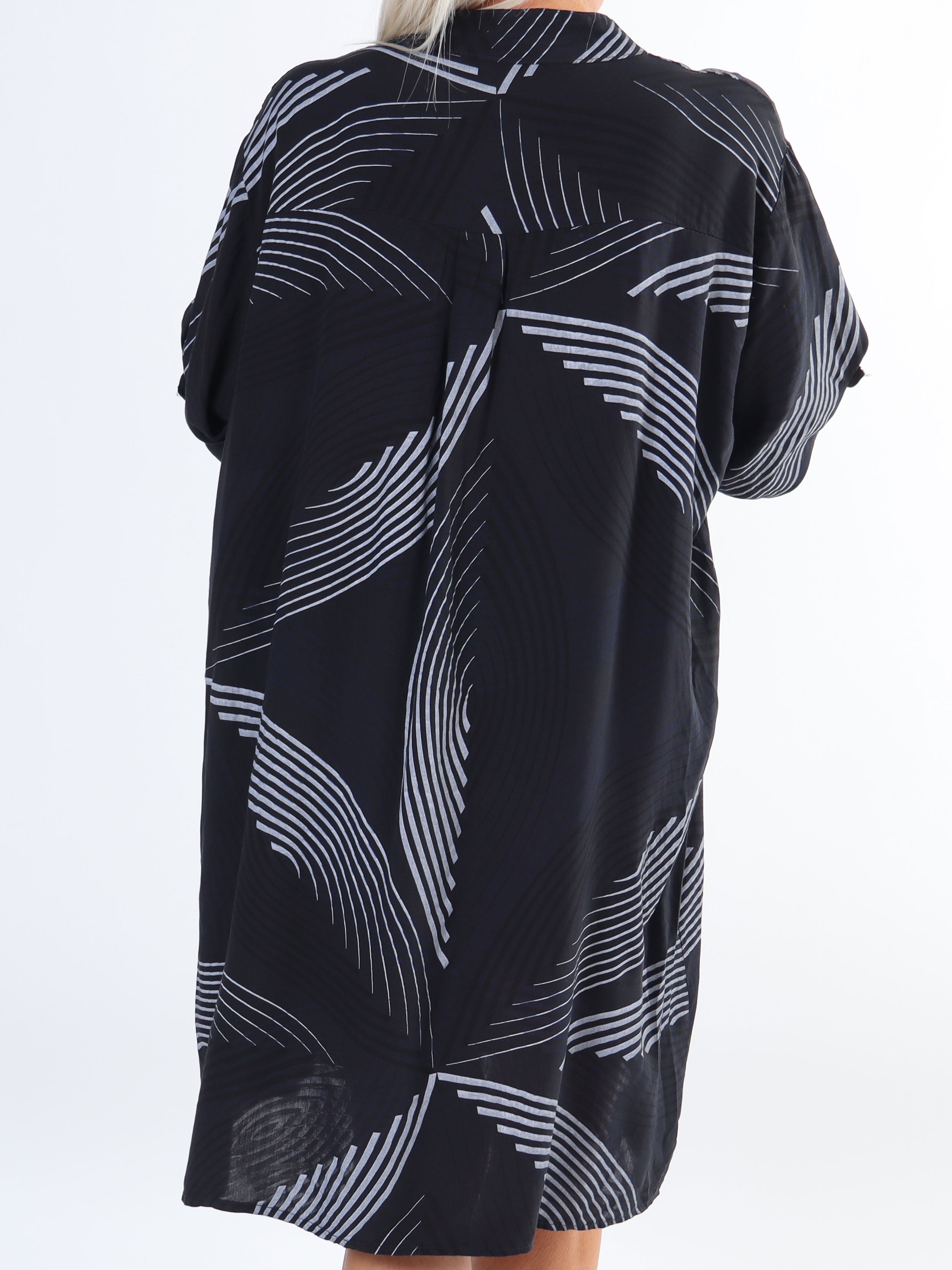 Isidora - Lang plus size tunikakjole i viskose