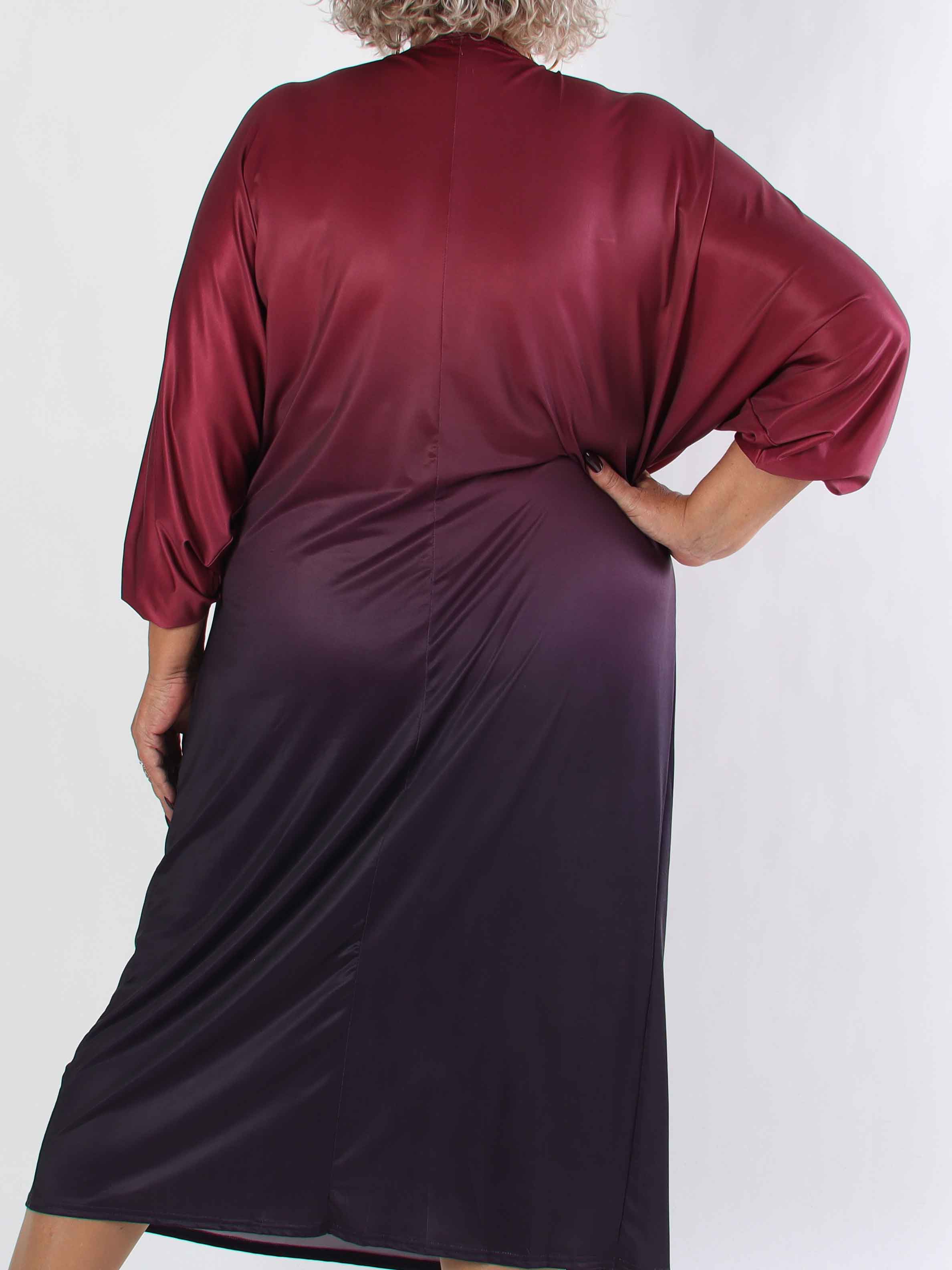 Ismene - Lang plus size tunikakjole i flere farvenuancer