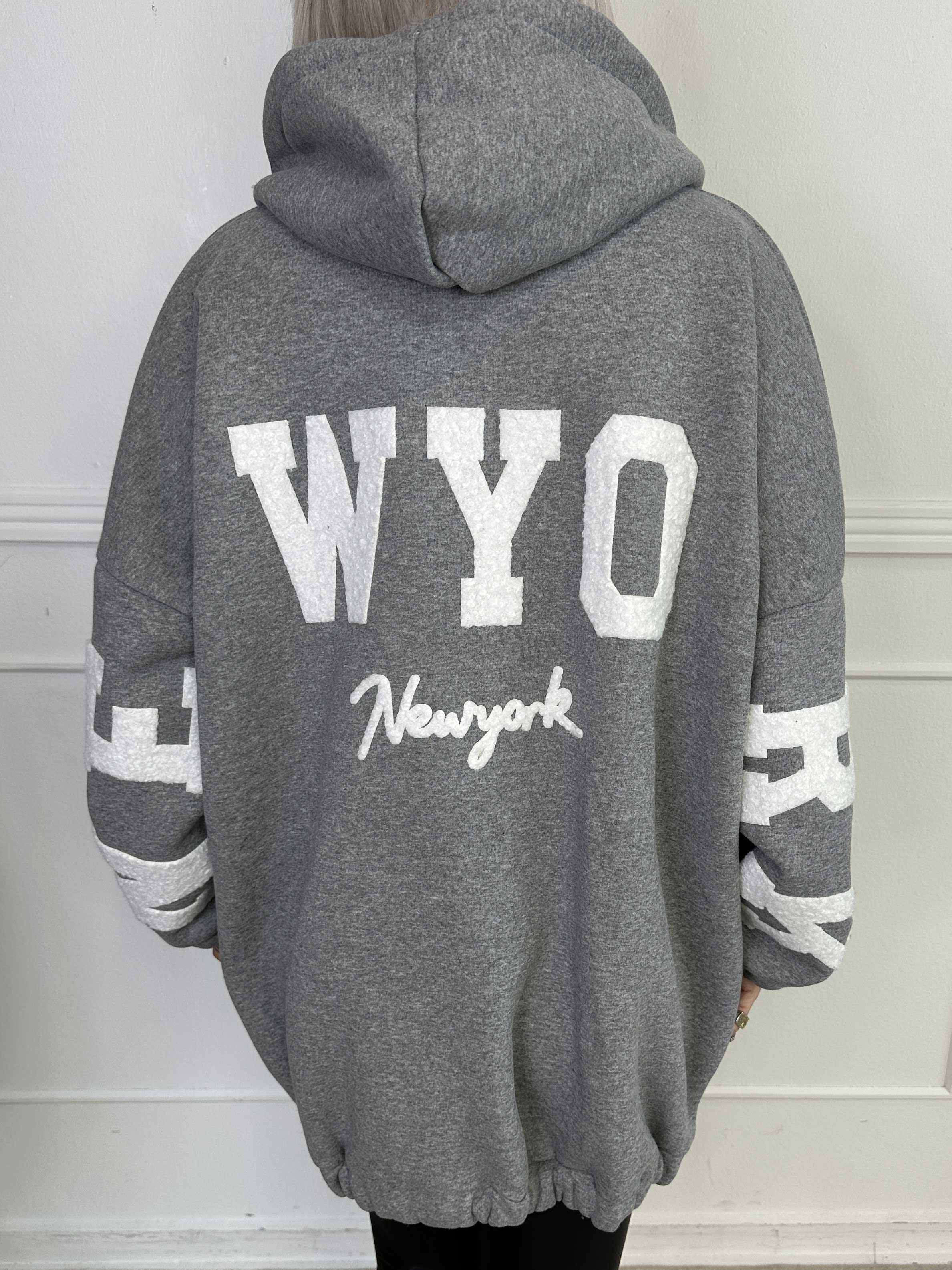 Iverna - Blød oversize hoodie med tekst