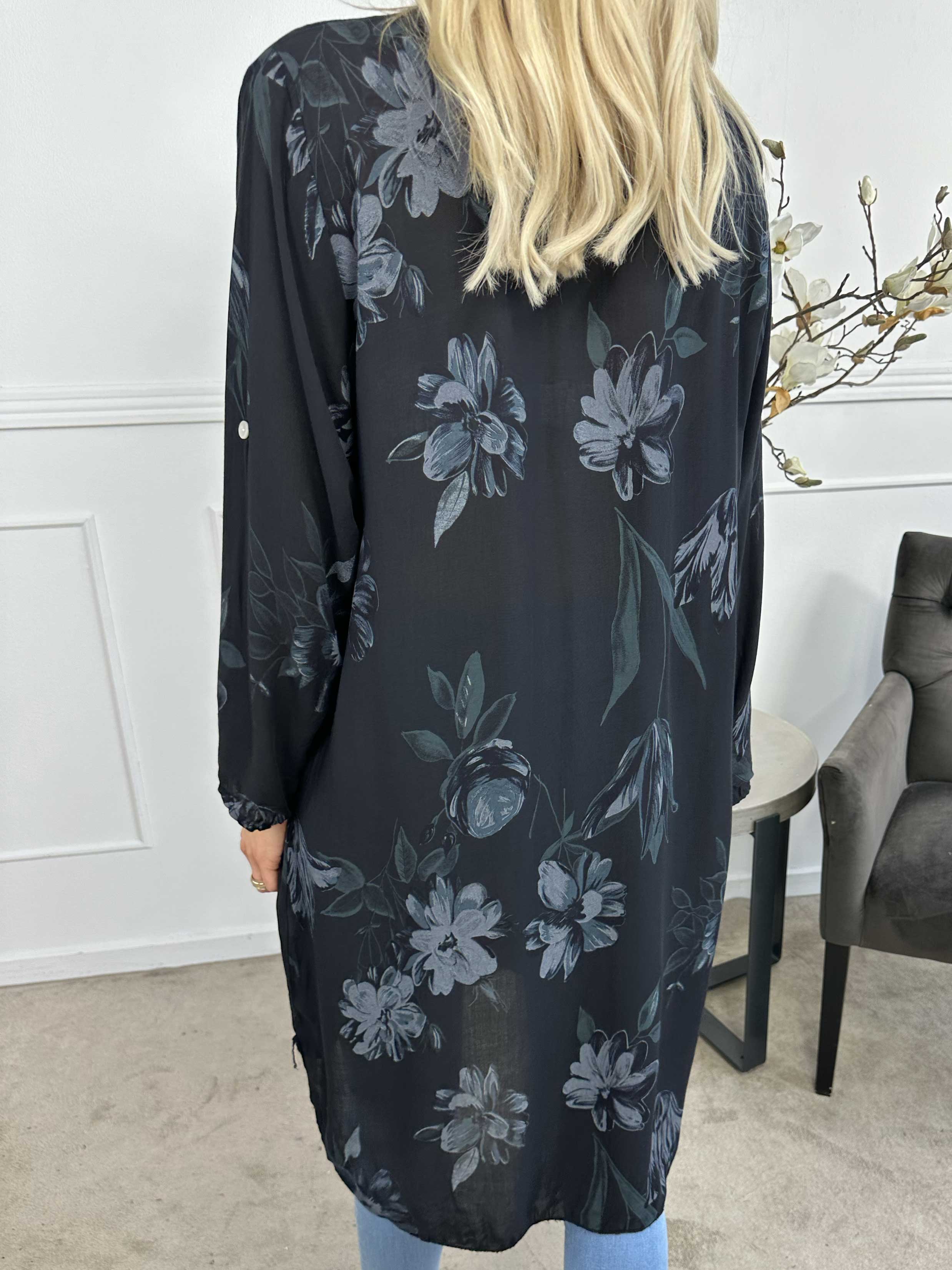 Jaana - Sød tunikakjole med flæser foran