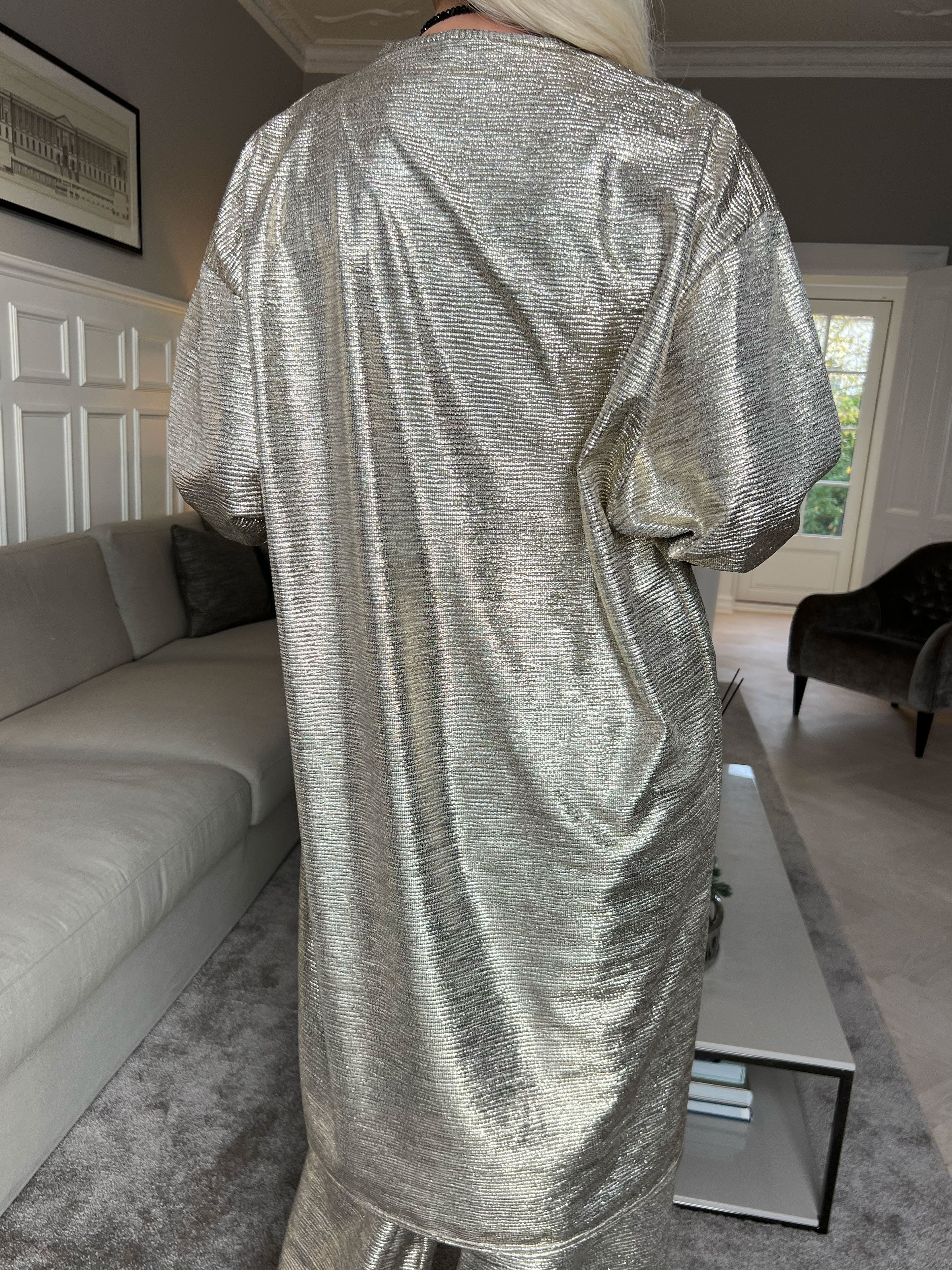 Jayda - Fin cardigan i shiny stof