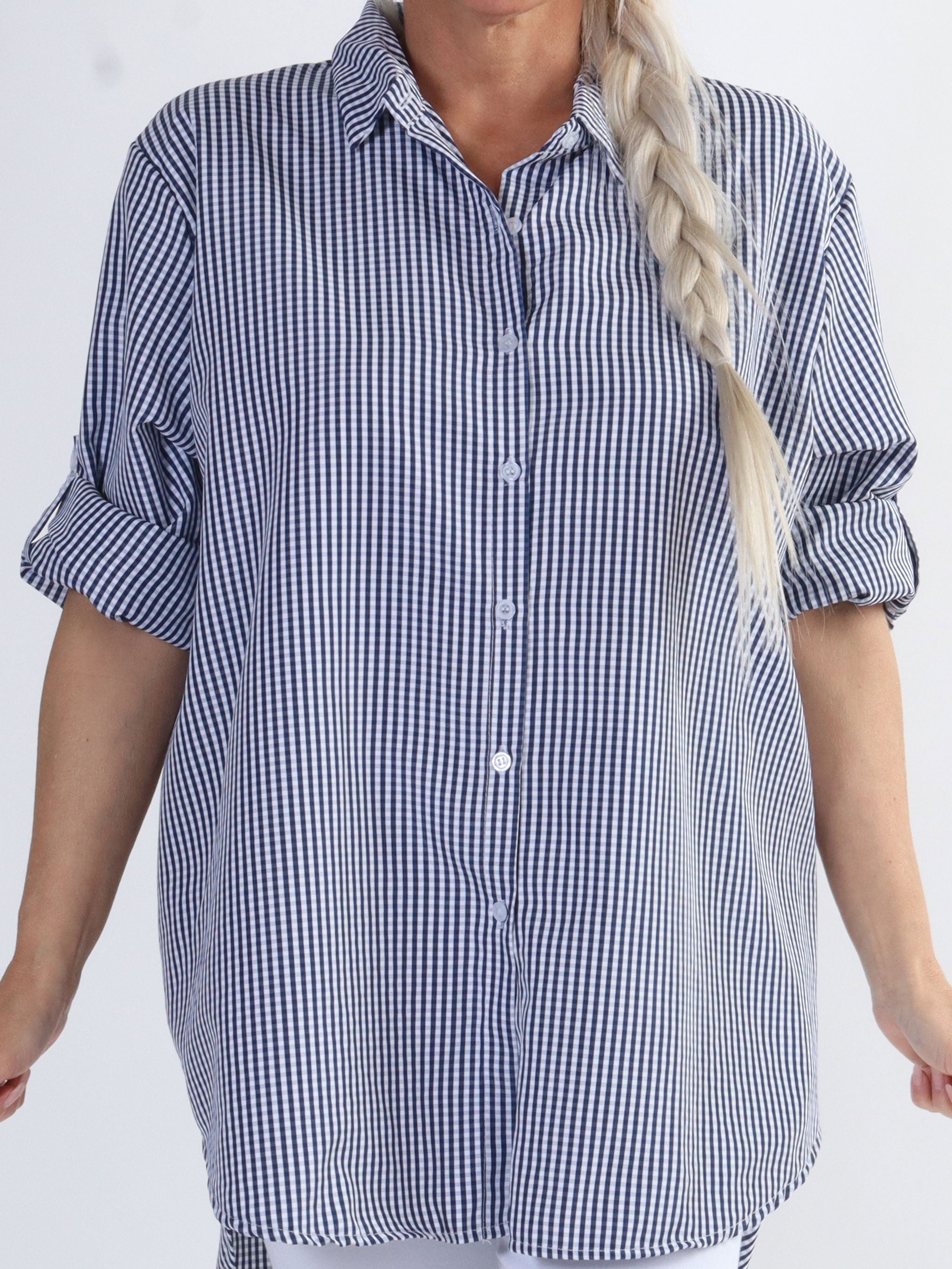 Johanne check - Fin ternet plus size skjorte