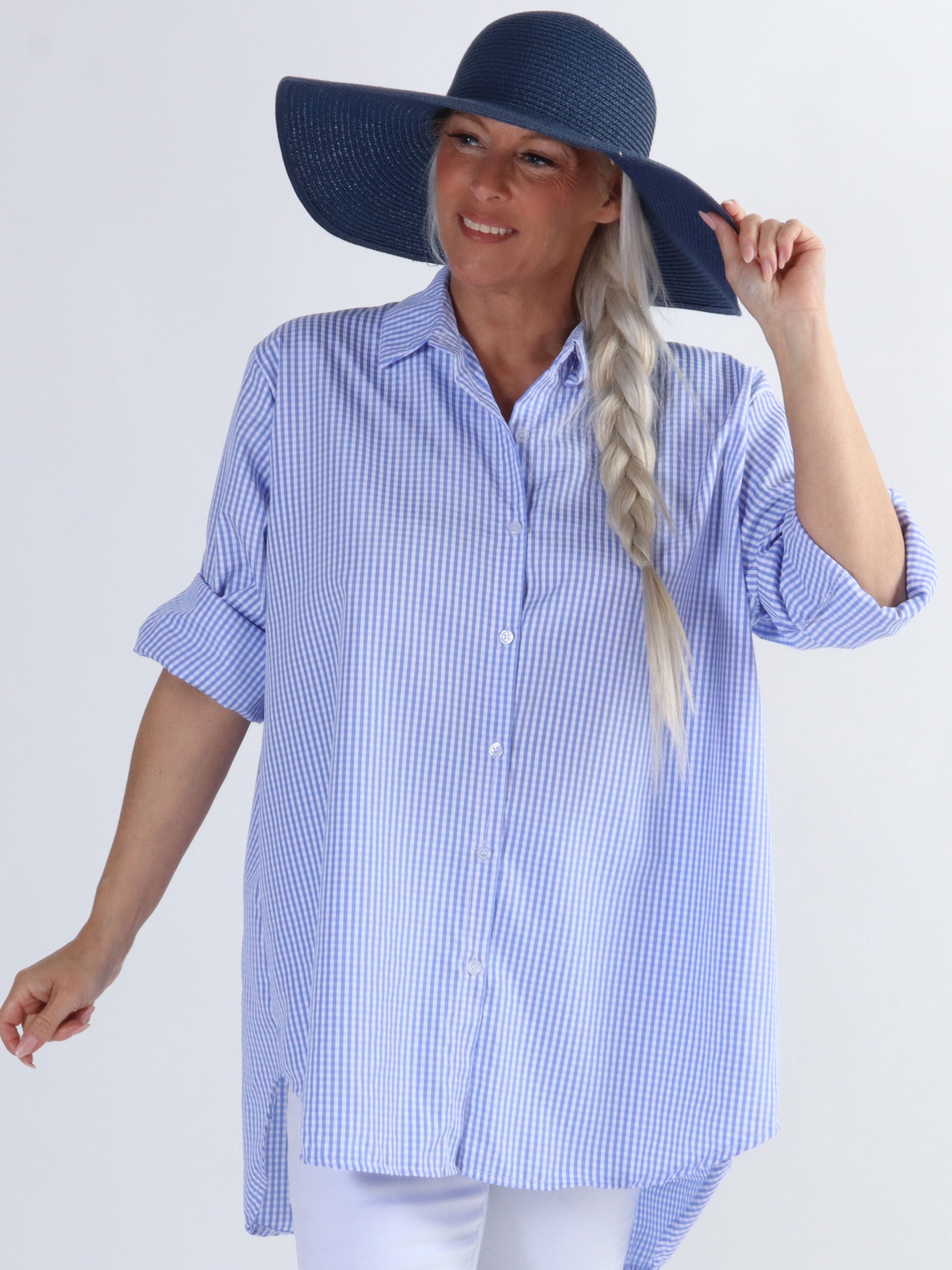 Johanne check - Fin ternet plus size skjorte