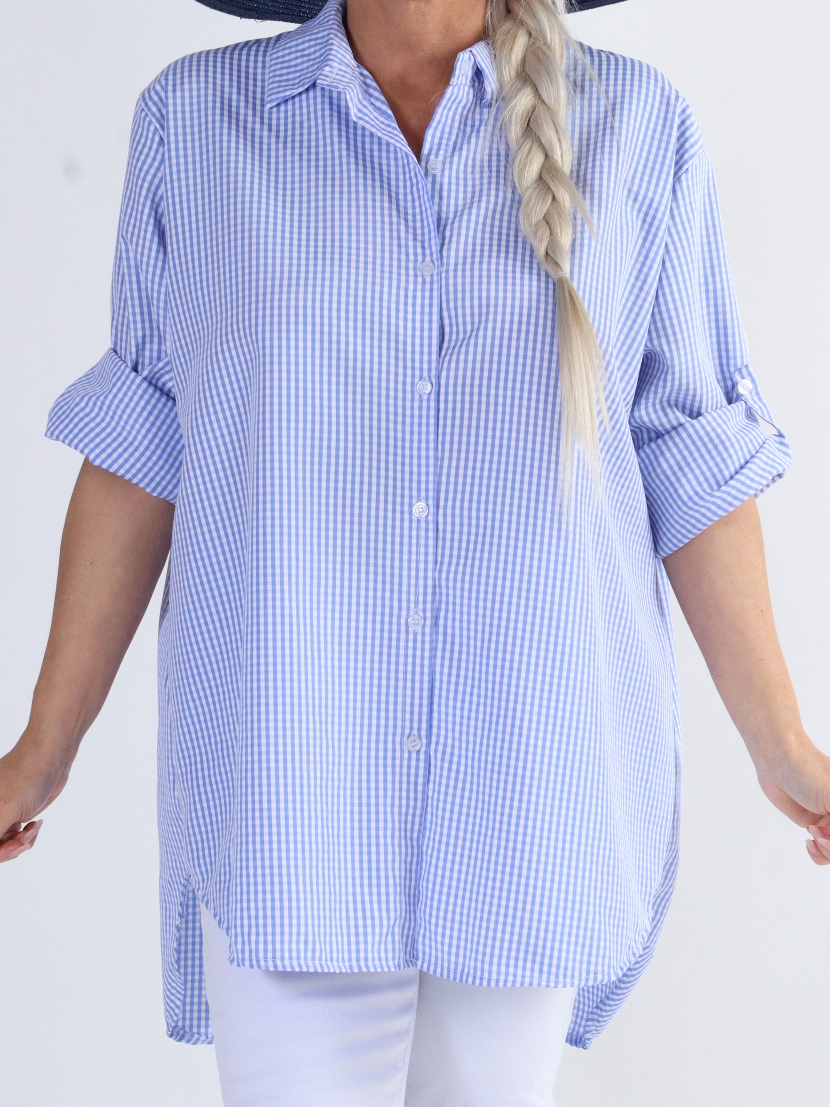 Johanne check - Fin ternet plus size skjorte