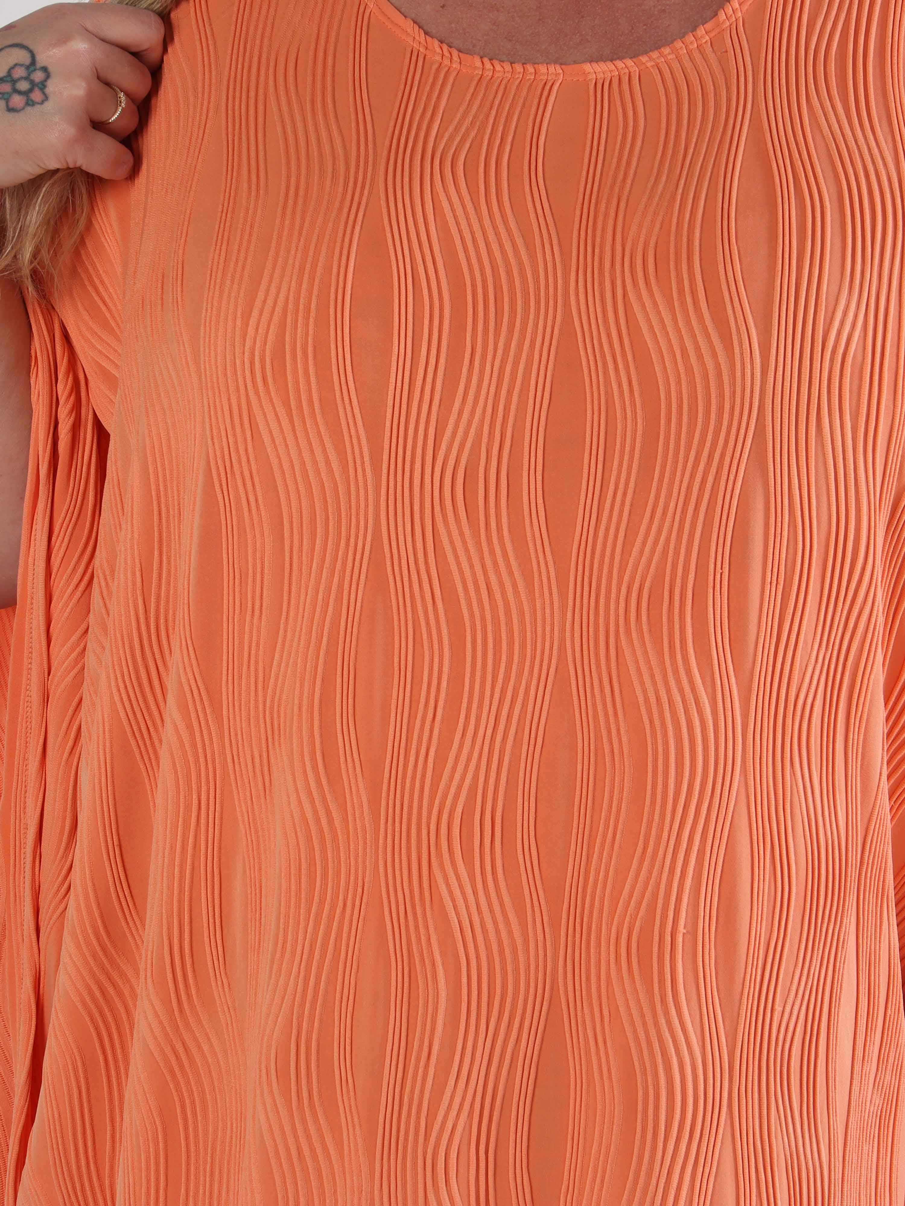 Kaja - Elastisk plus size tunika i blødt rillet stof