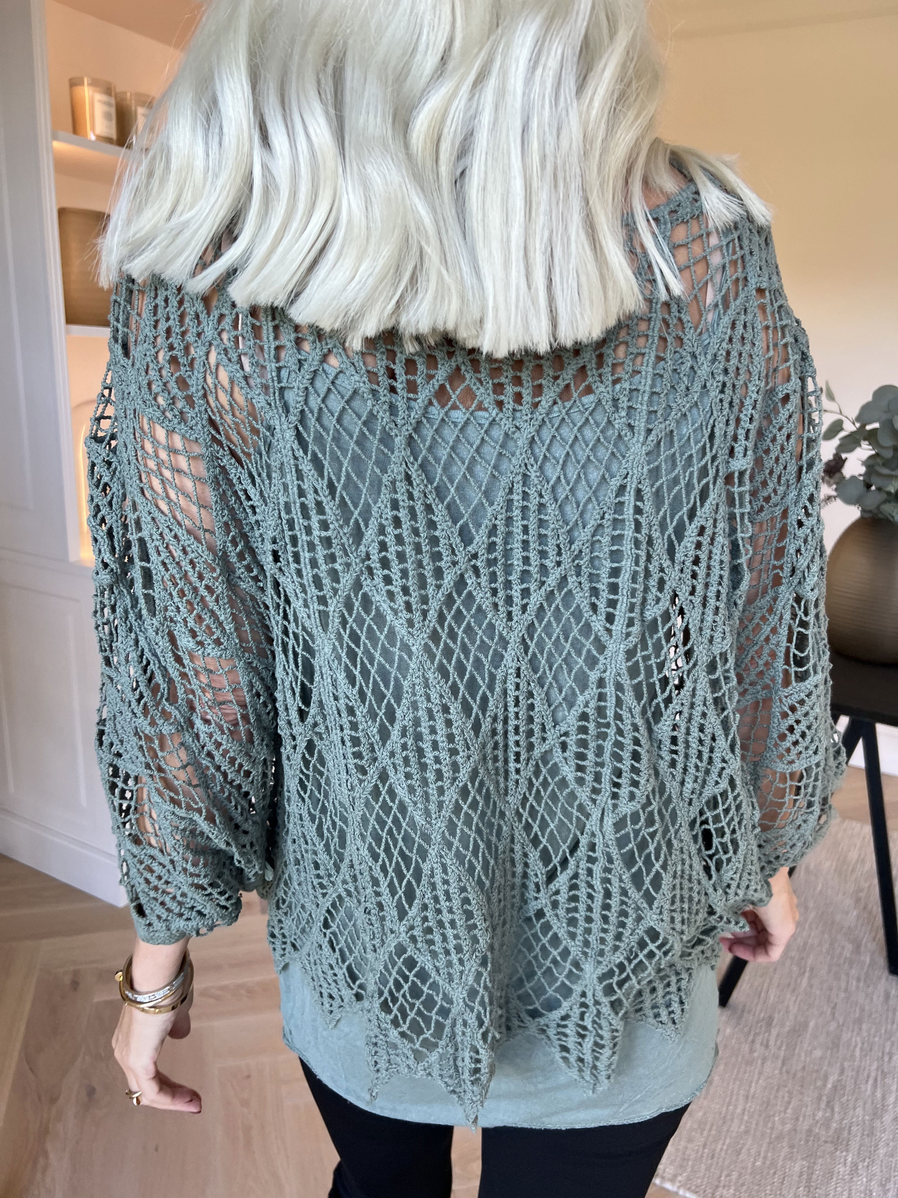 Kari - Hæklet tunika med top i bomuld