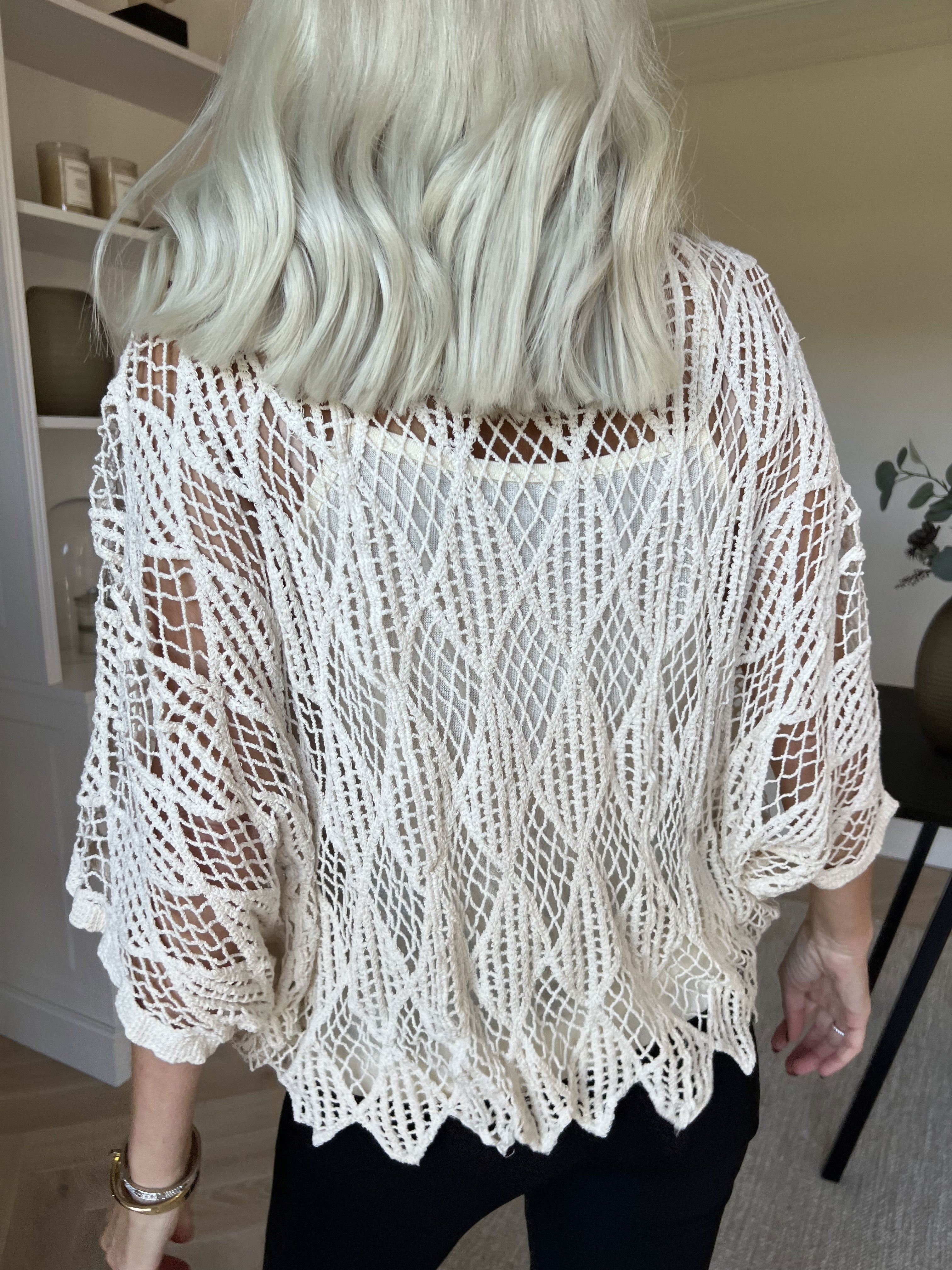 Kari - Hæklet tunika med top i bomuld