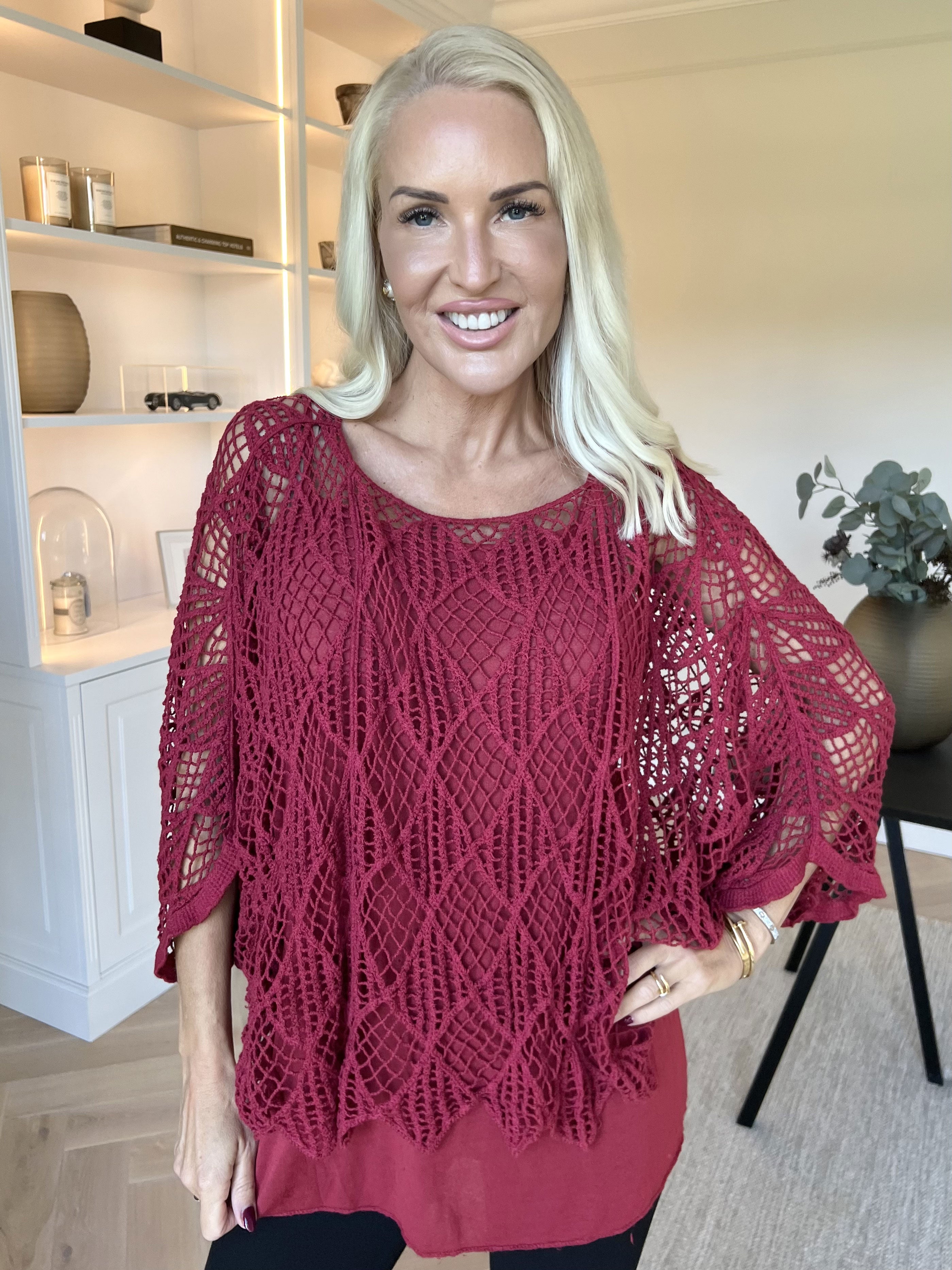 Kari - Hæklet tunika med top i bomuld