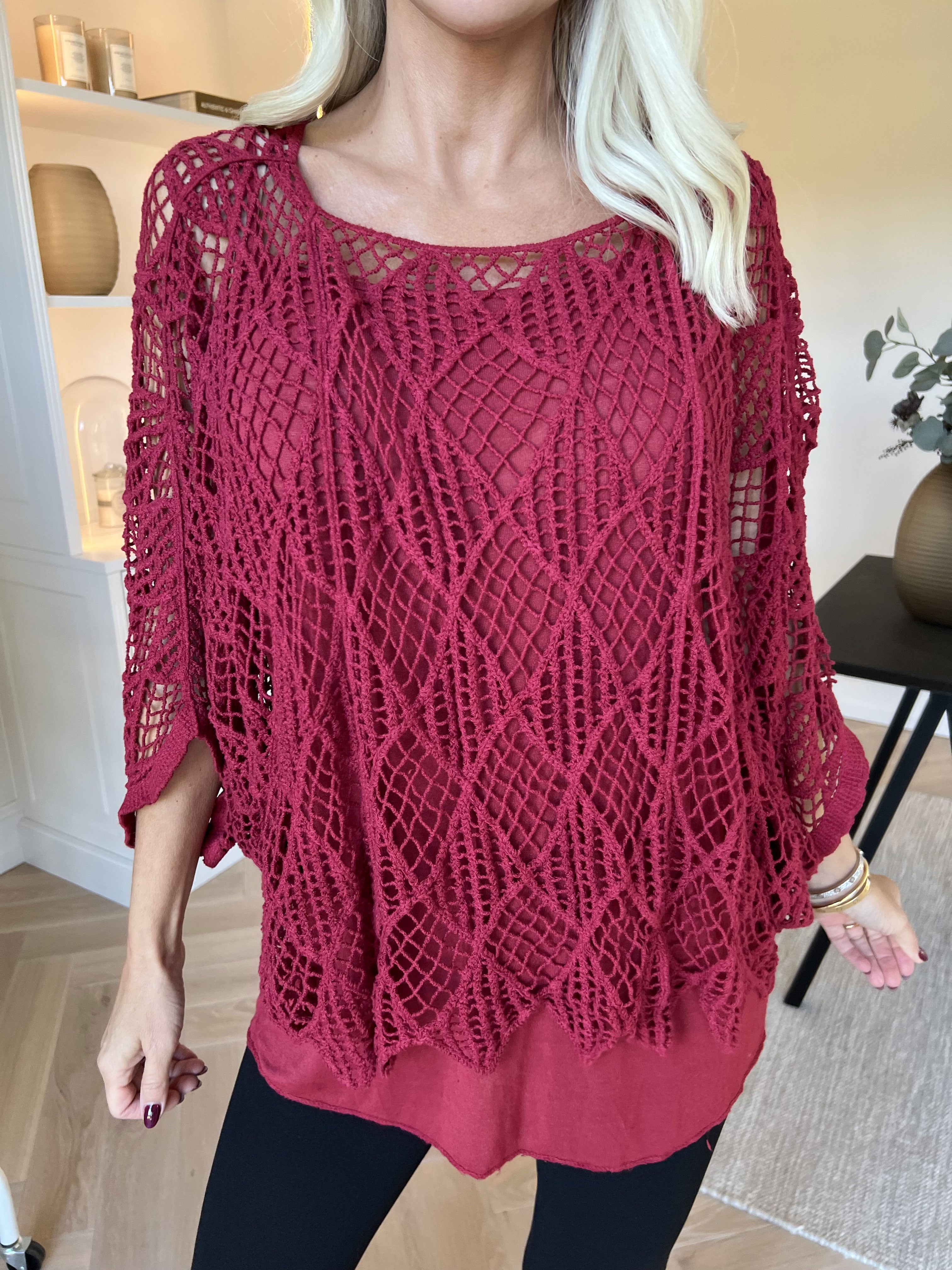 Kari - Hæklet tunika med top i bomuld