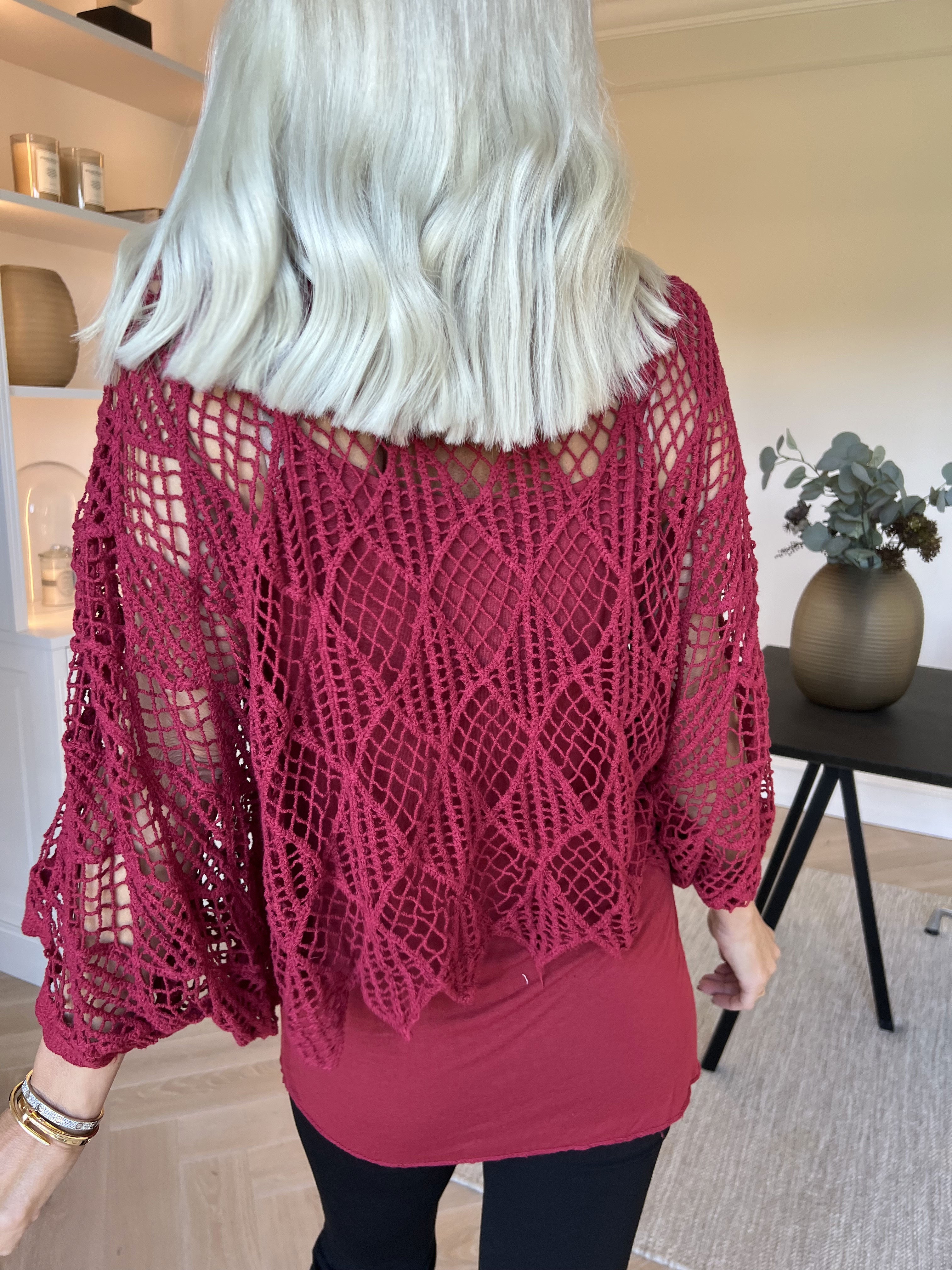 Kari - Hæklet tunika med top i bomuld