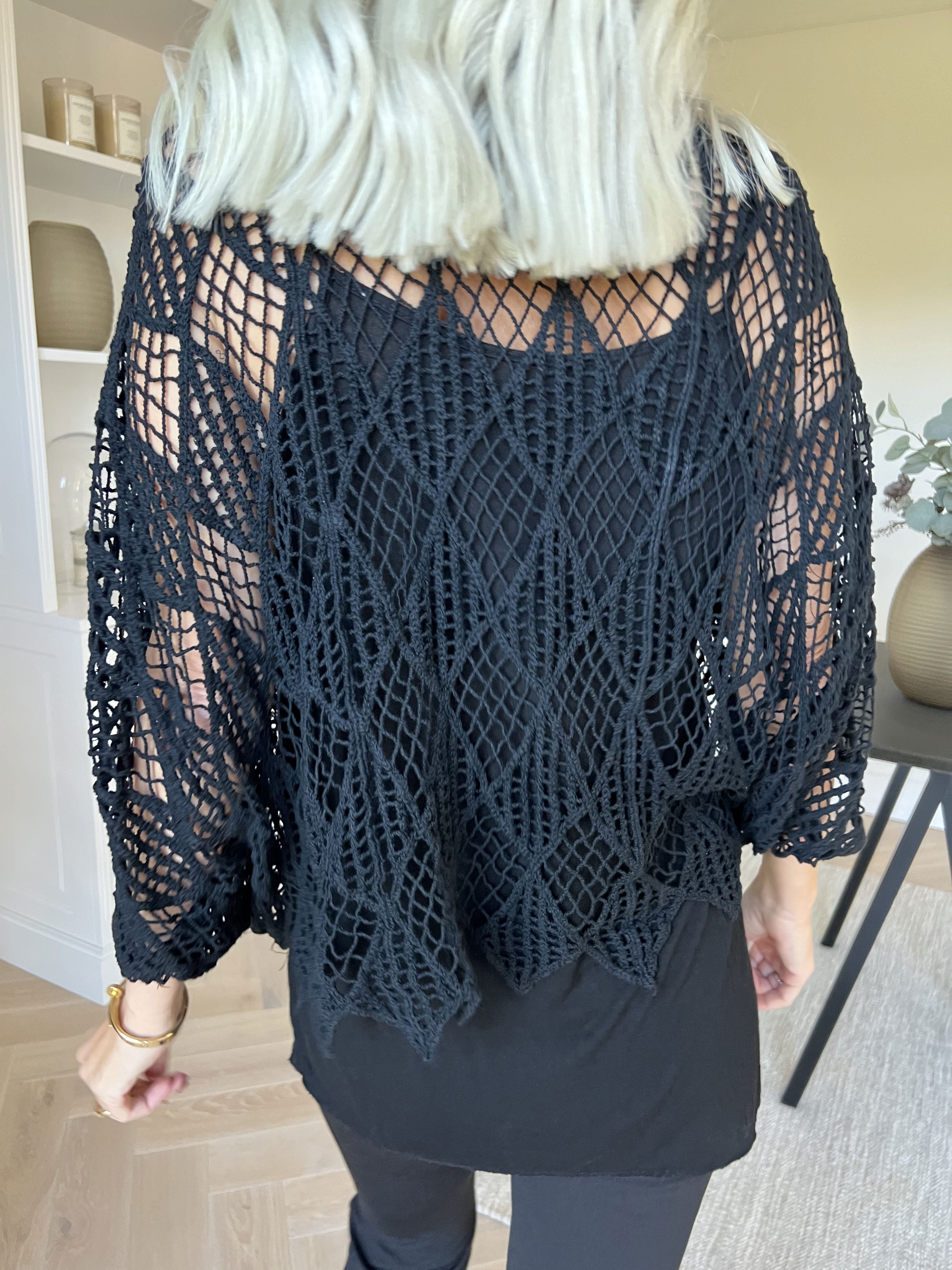 Kari - Hæklet tunika med top i bomuld