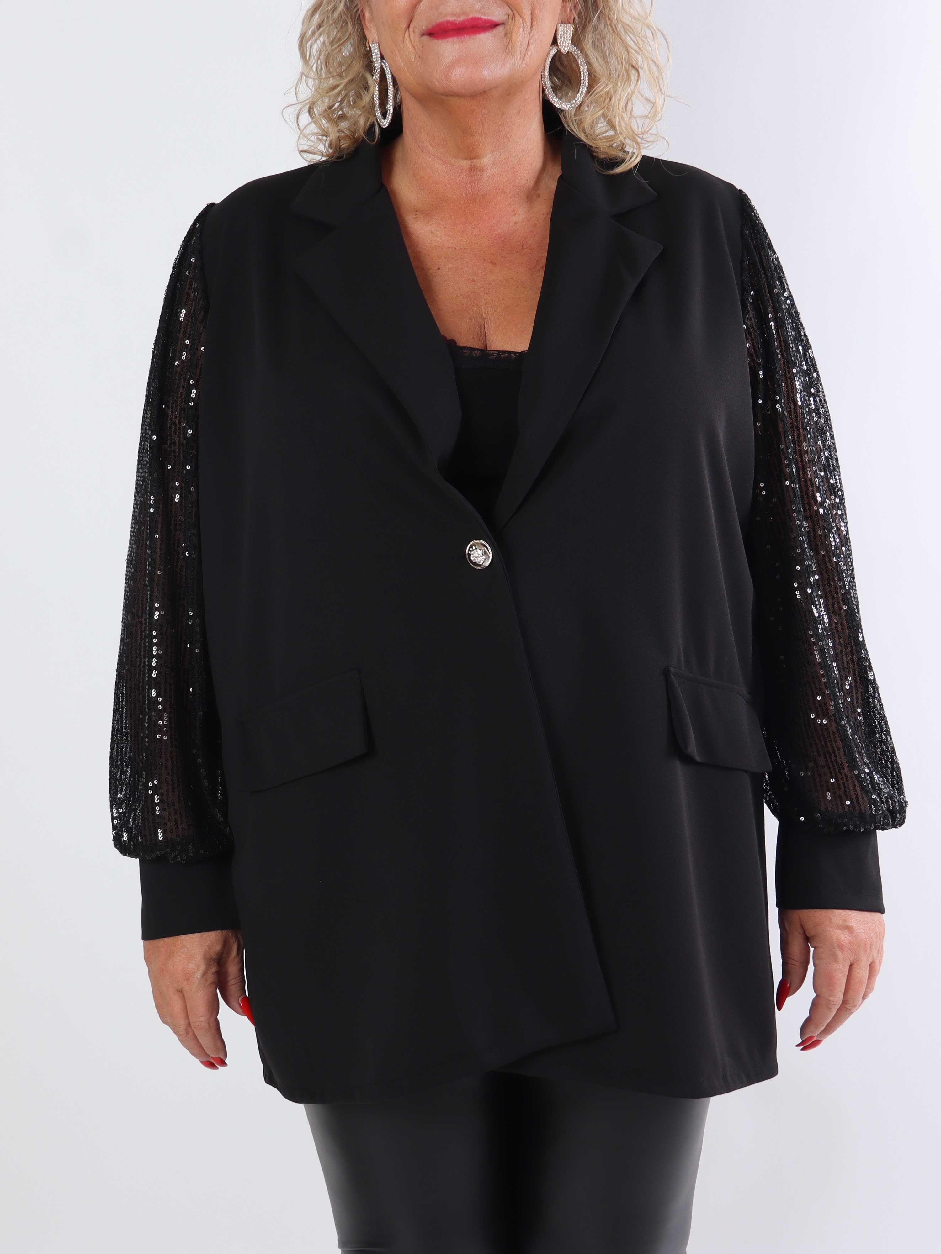 Kata - Oversized blazer med pailletærmer (bestseller)