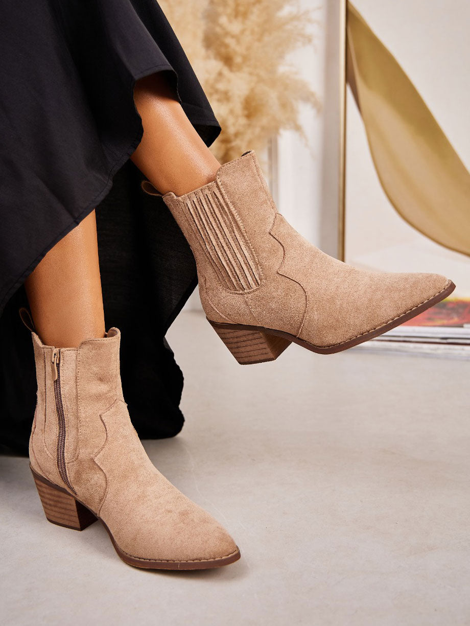 Laika - Korte cowboystøvler med lille hæl