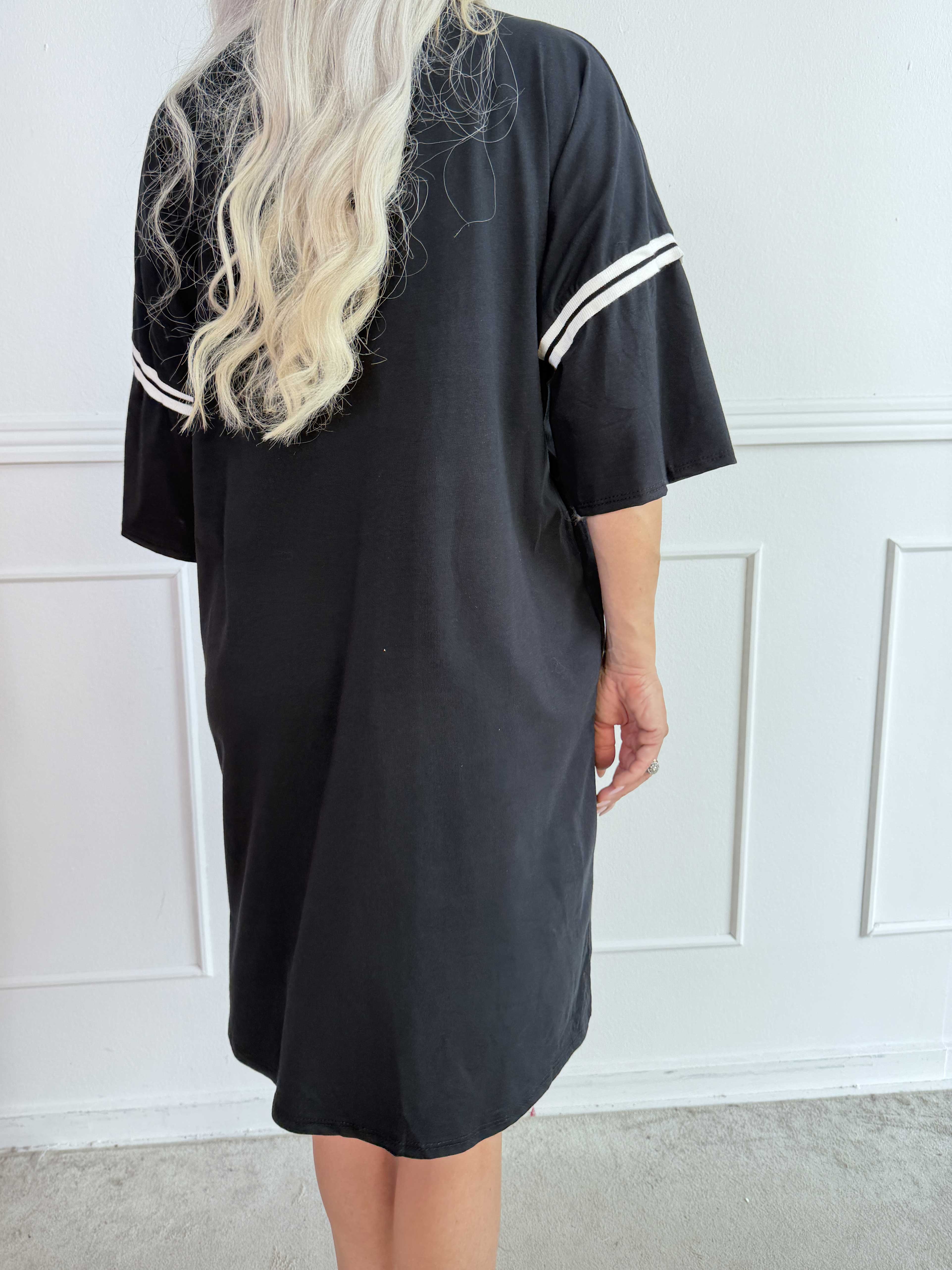 Lana - Plus size t-shirtkjole i blød bomuld med stilfuldt 