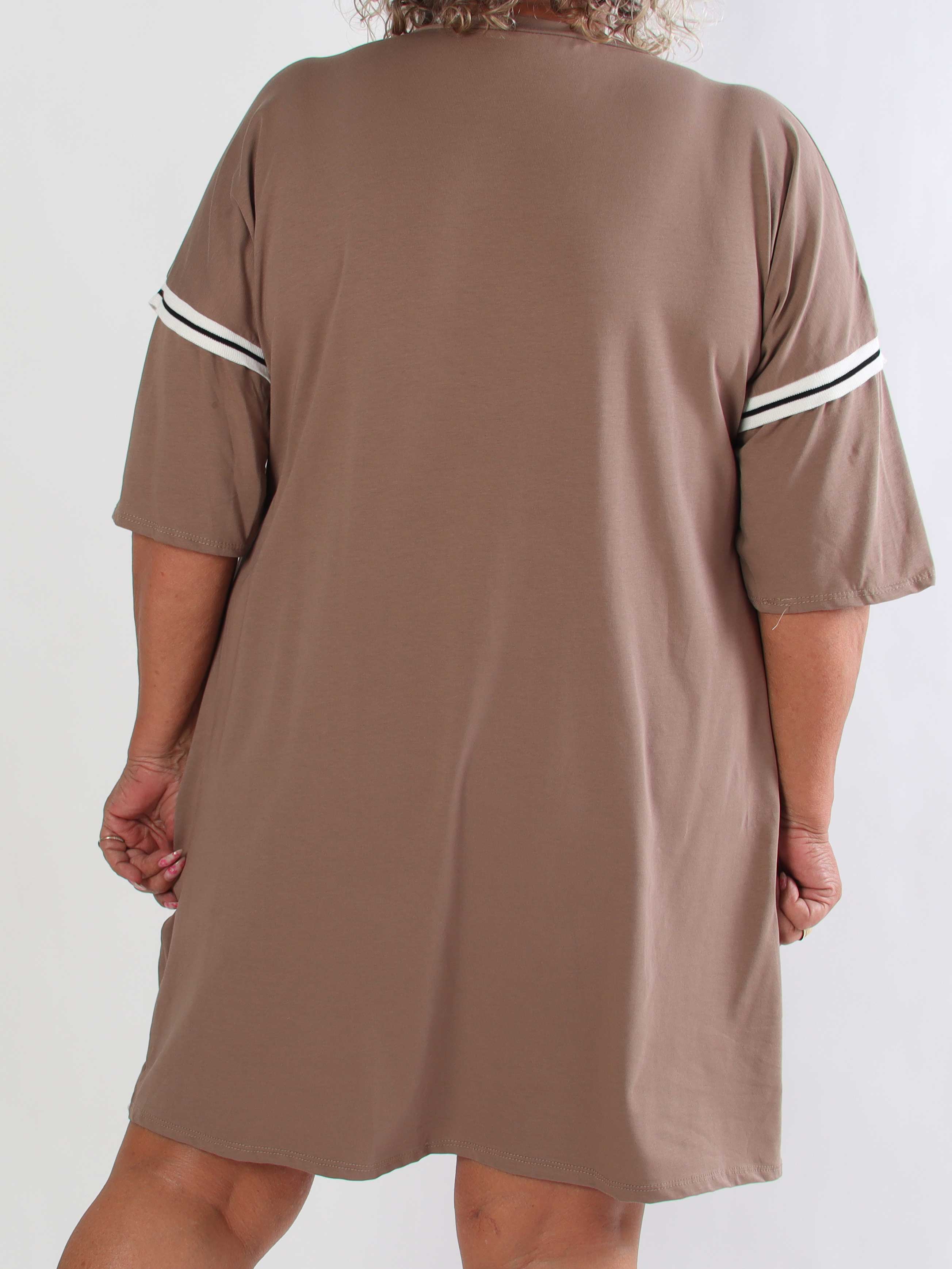 Lana - Plus size t-shirtkjole i blød bomuld med stilfuldt 