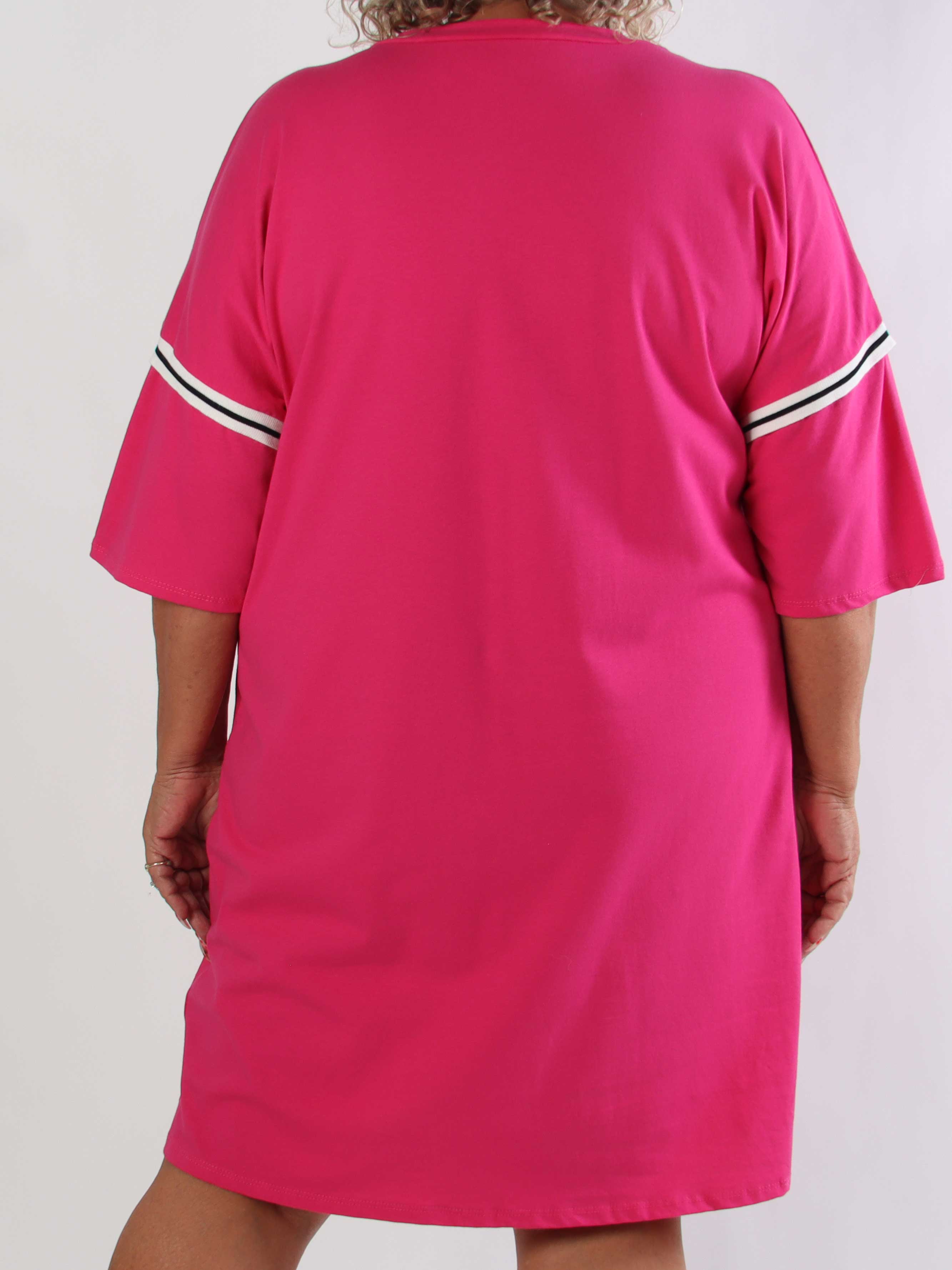 Lana - Plus size t-shirtkjole i blød bomuld med stilfuldt 