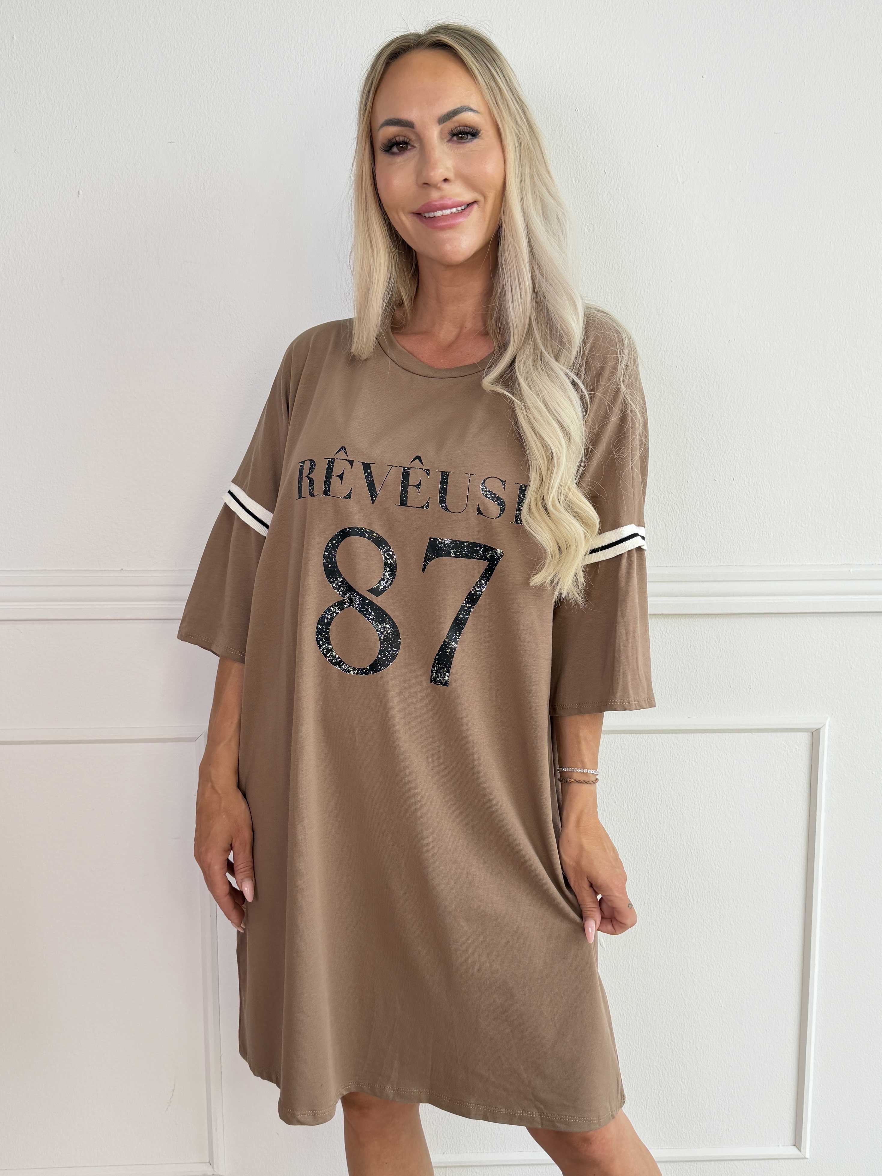 Lana - Fed t-shirtkjole i blød bomuld med stilfuldt 