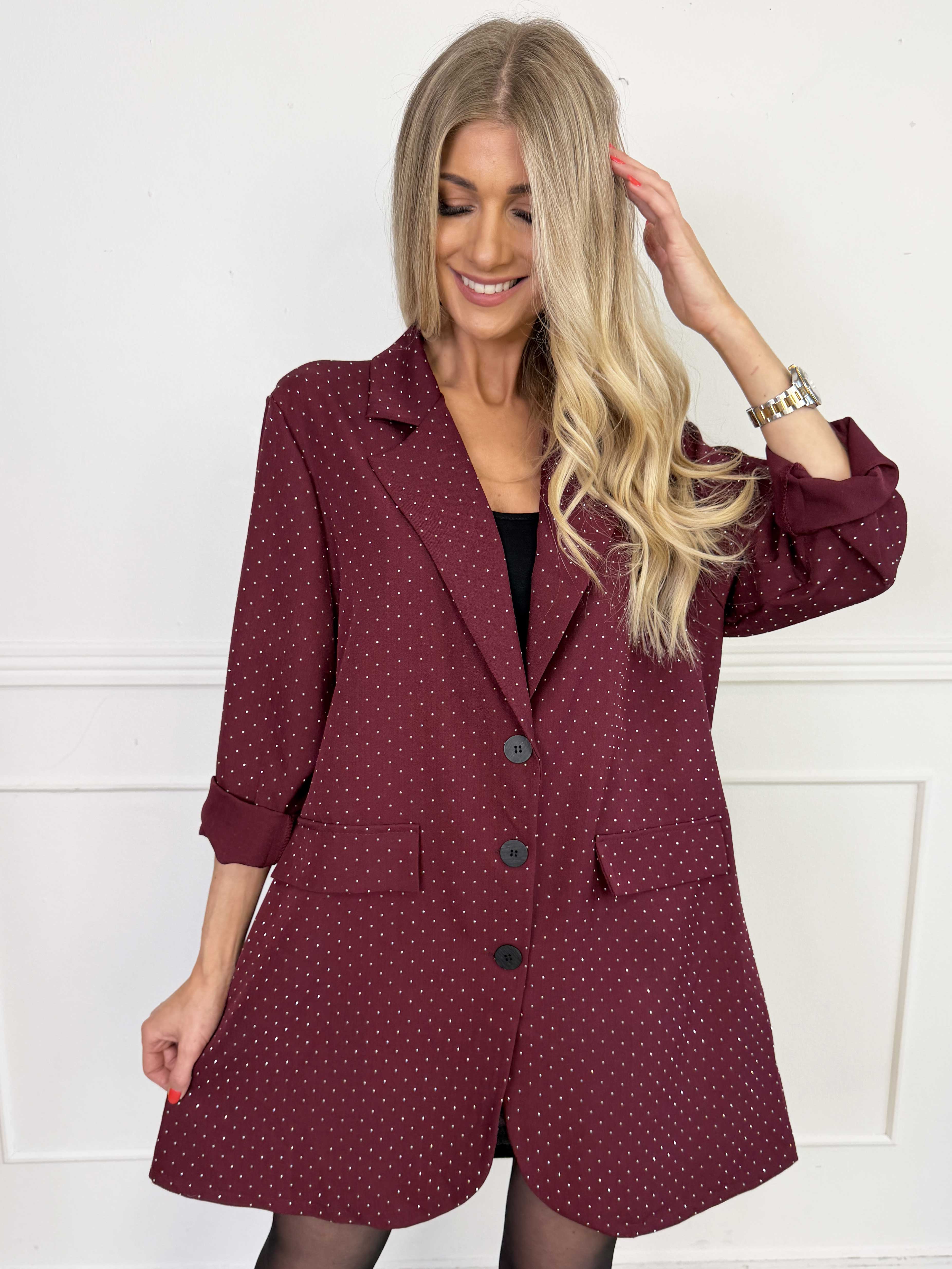 Lanthe long - Lang blazer med similisten