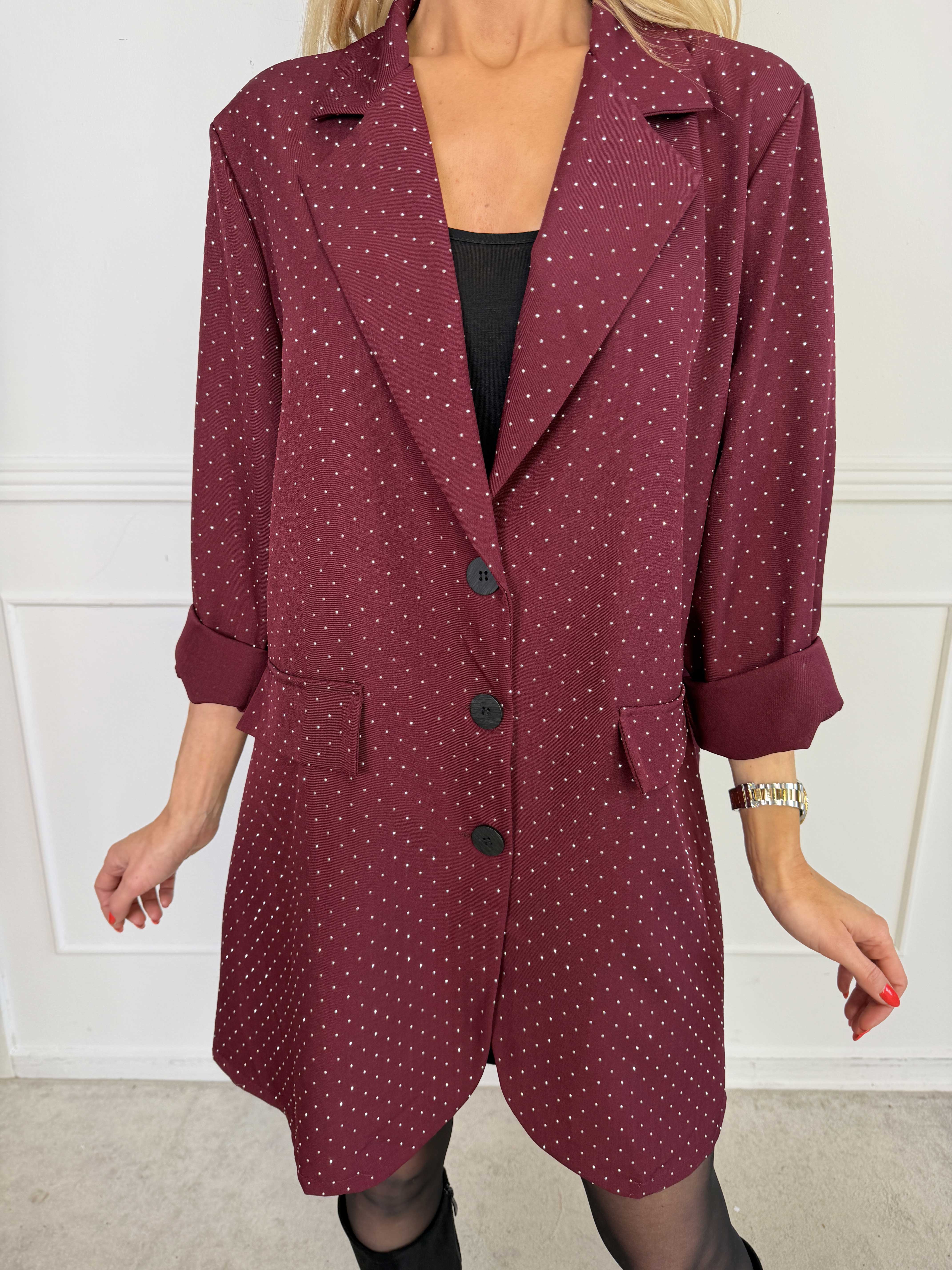 Lanthe long - Lang blazer med similisten