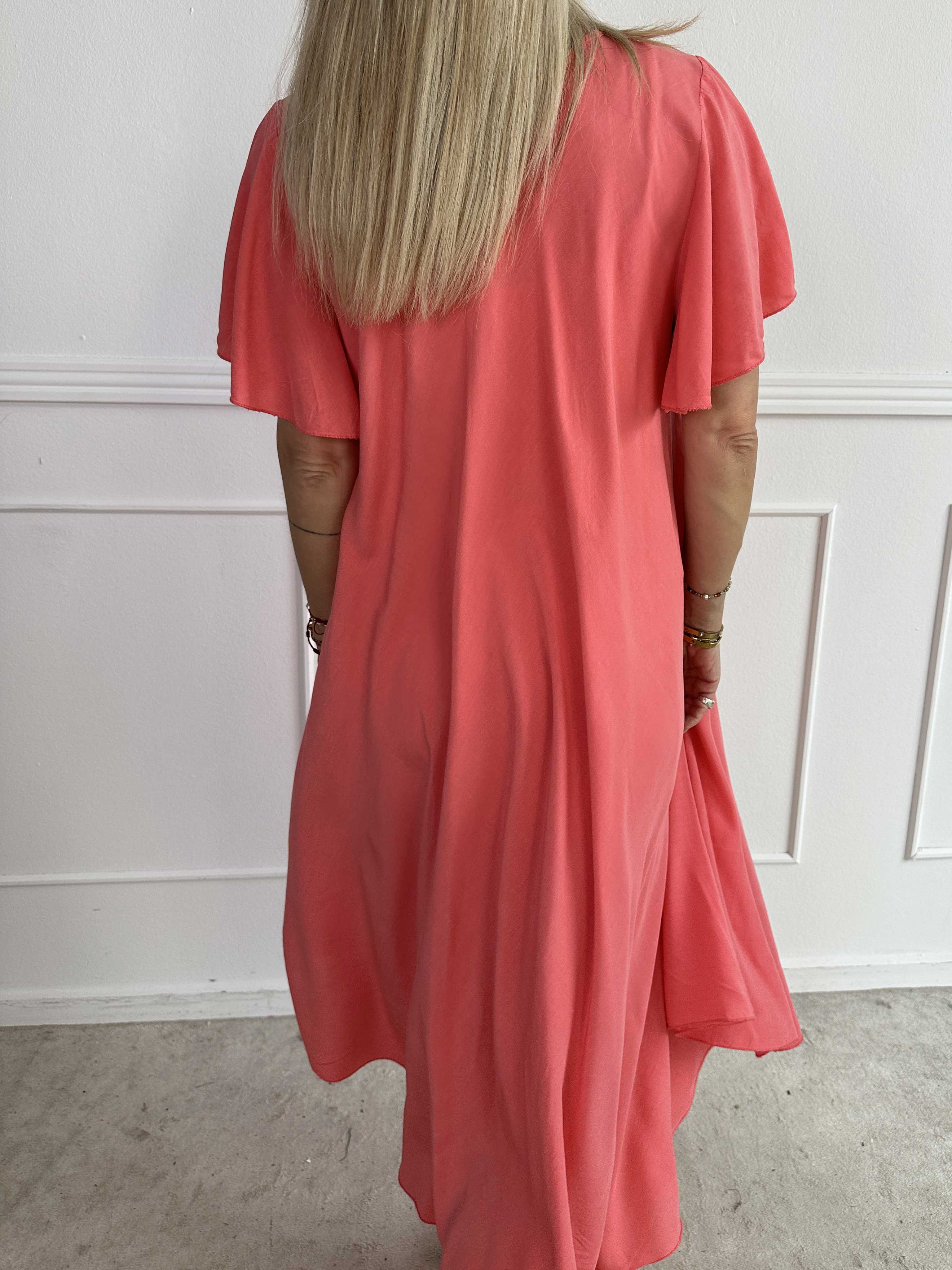 Laneira - Lang kjole i viskose og a-facon