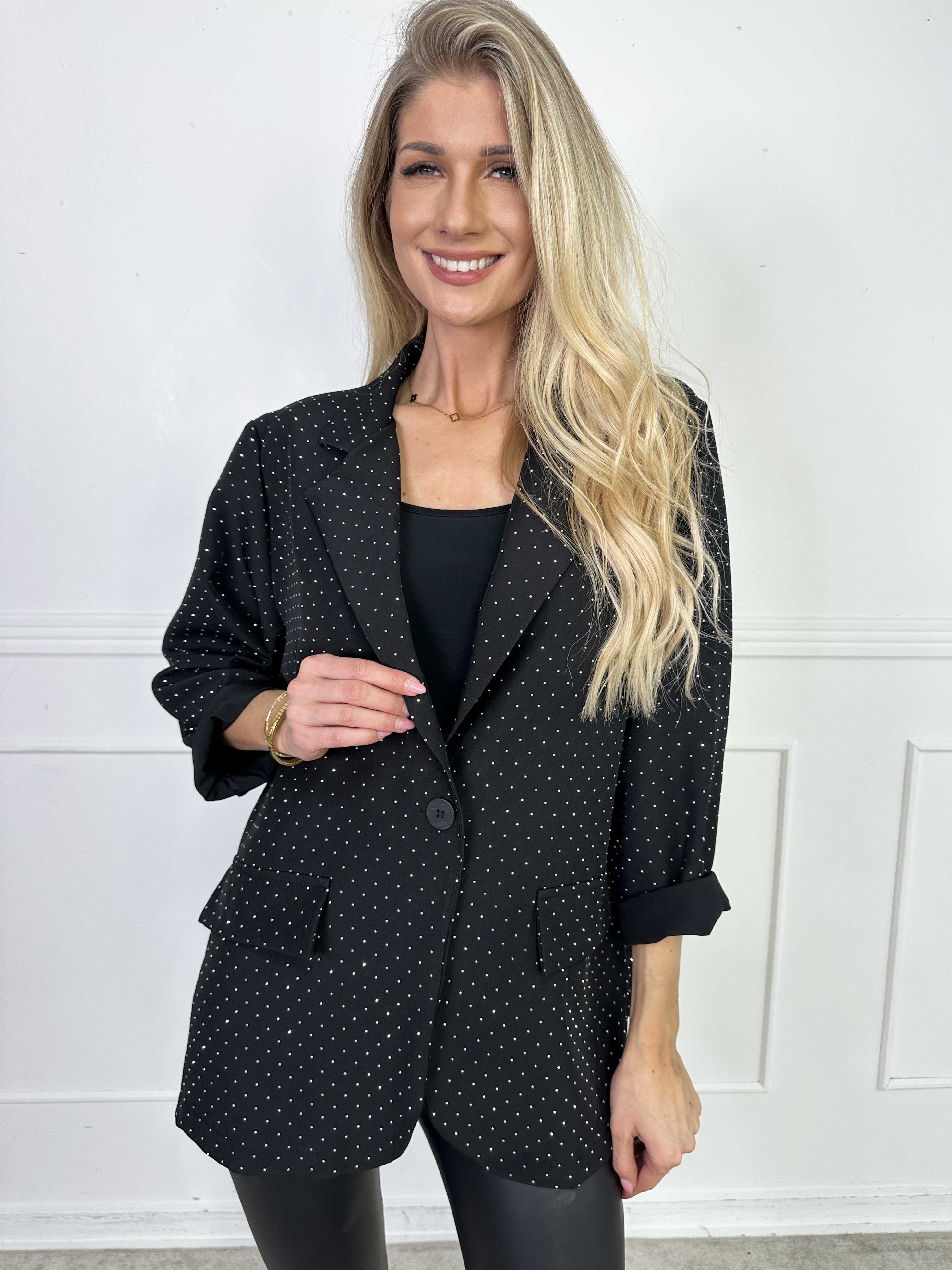 Lanthe - Blazer med glitrende similisten