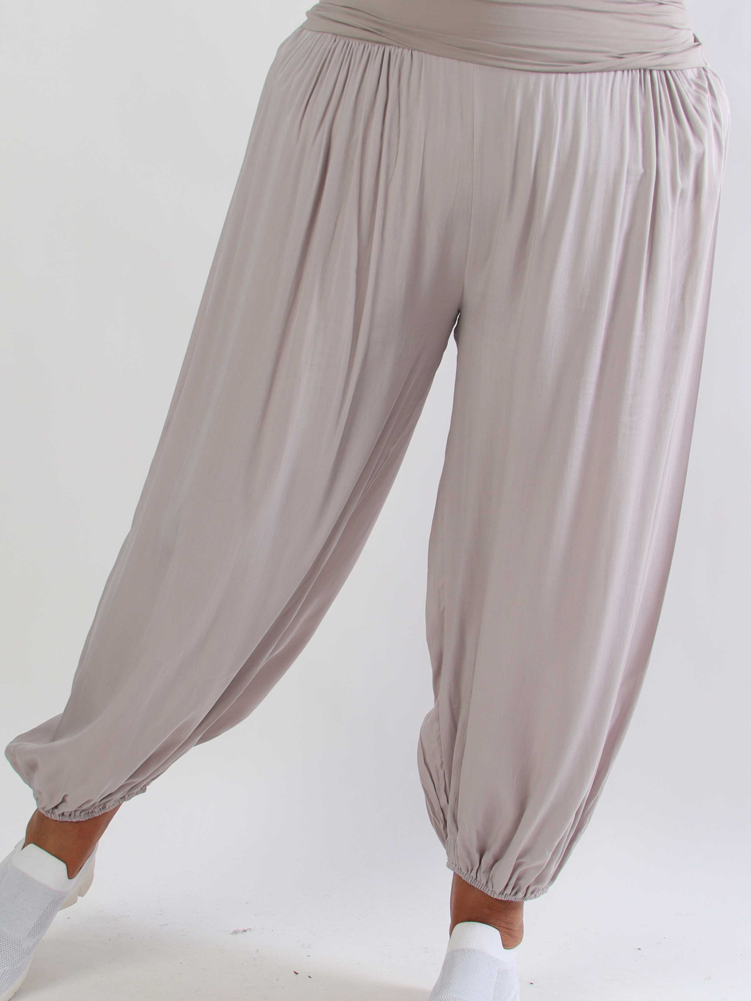 Lava - Plus size haremsbukser i viskose med elastikkant i livet