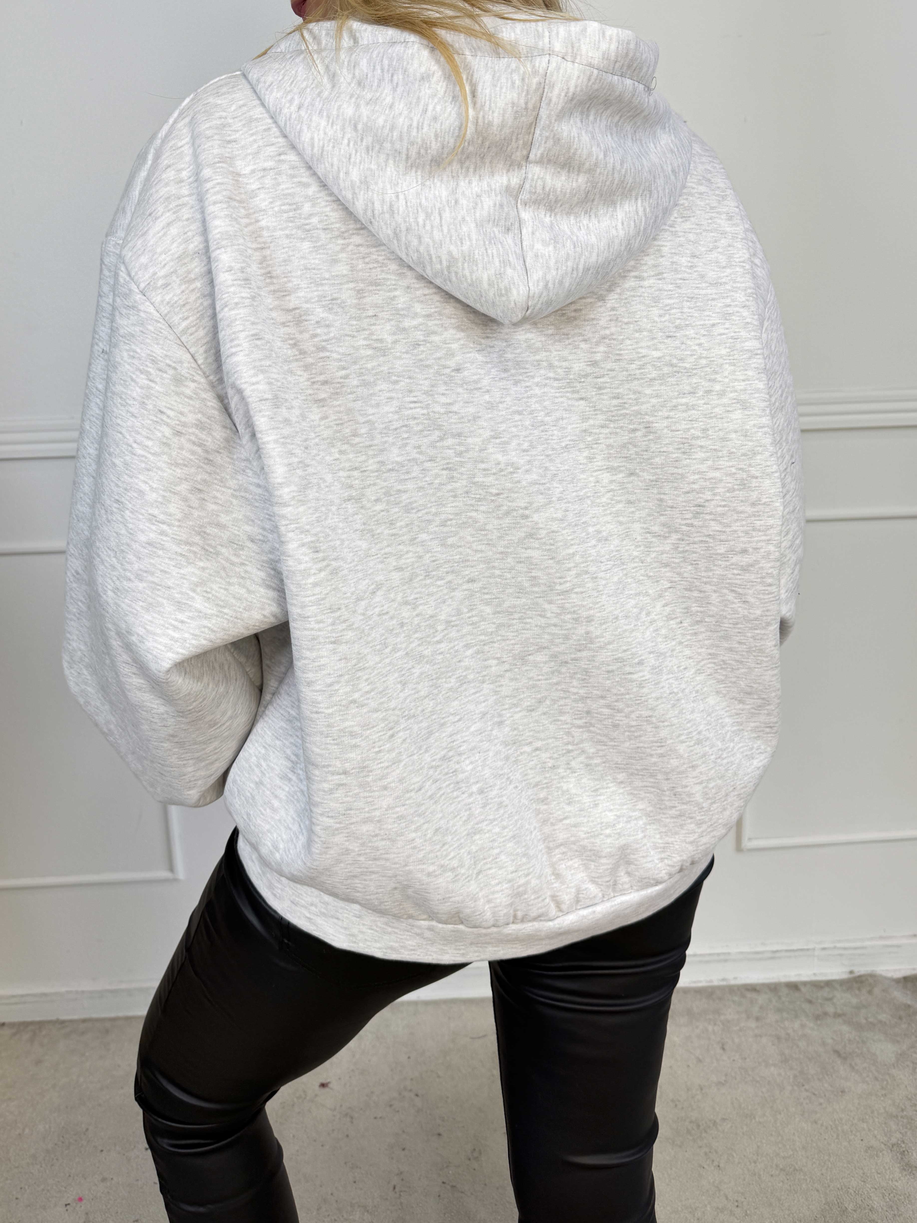 Lola - Lækker oversized hættetrøje i en bomuldsblanding med blødt inderfoer