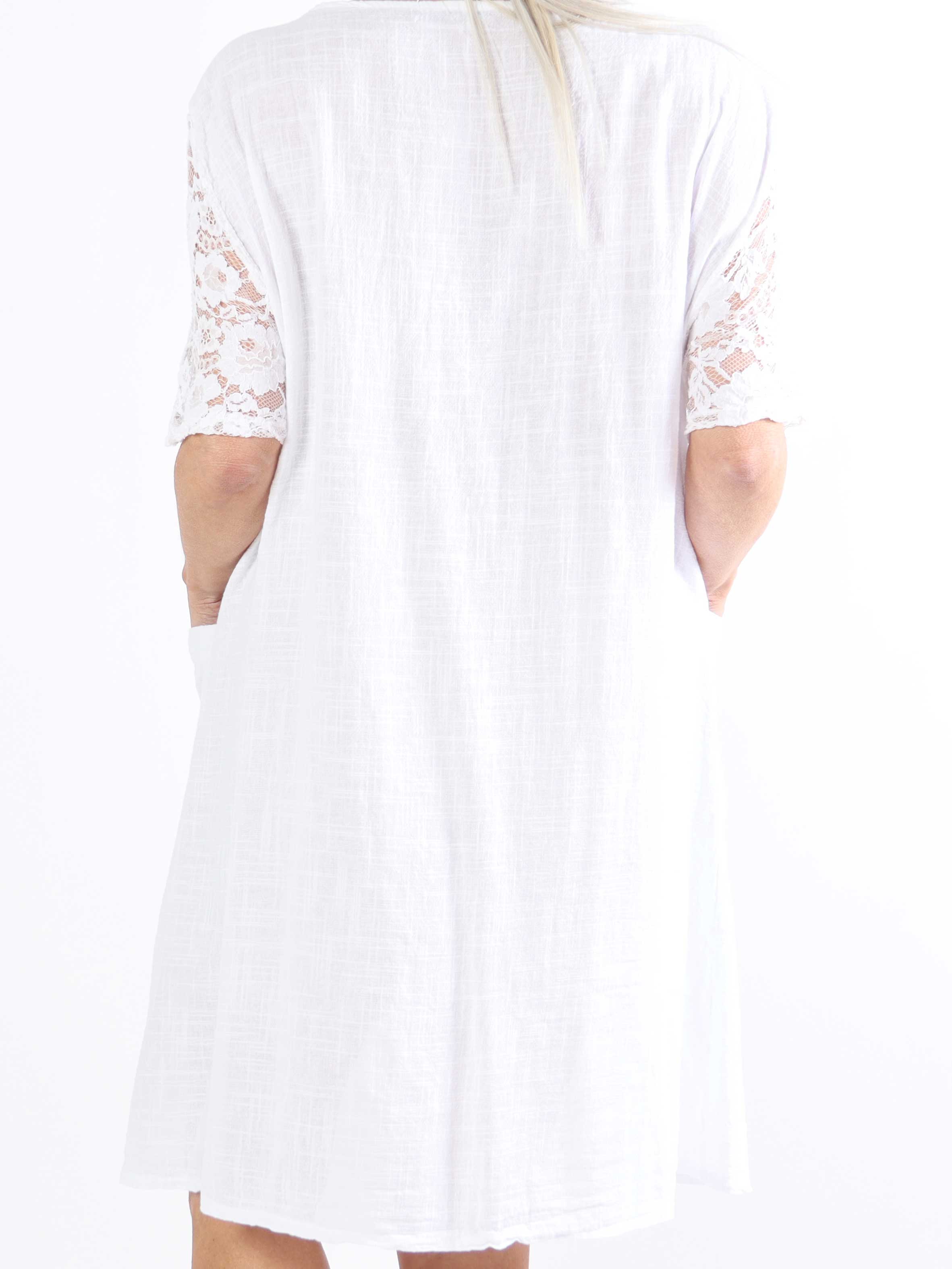 Lovisa - Sød plussize bomuldskjole med lommer