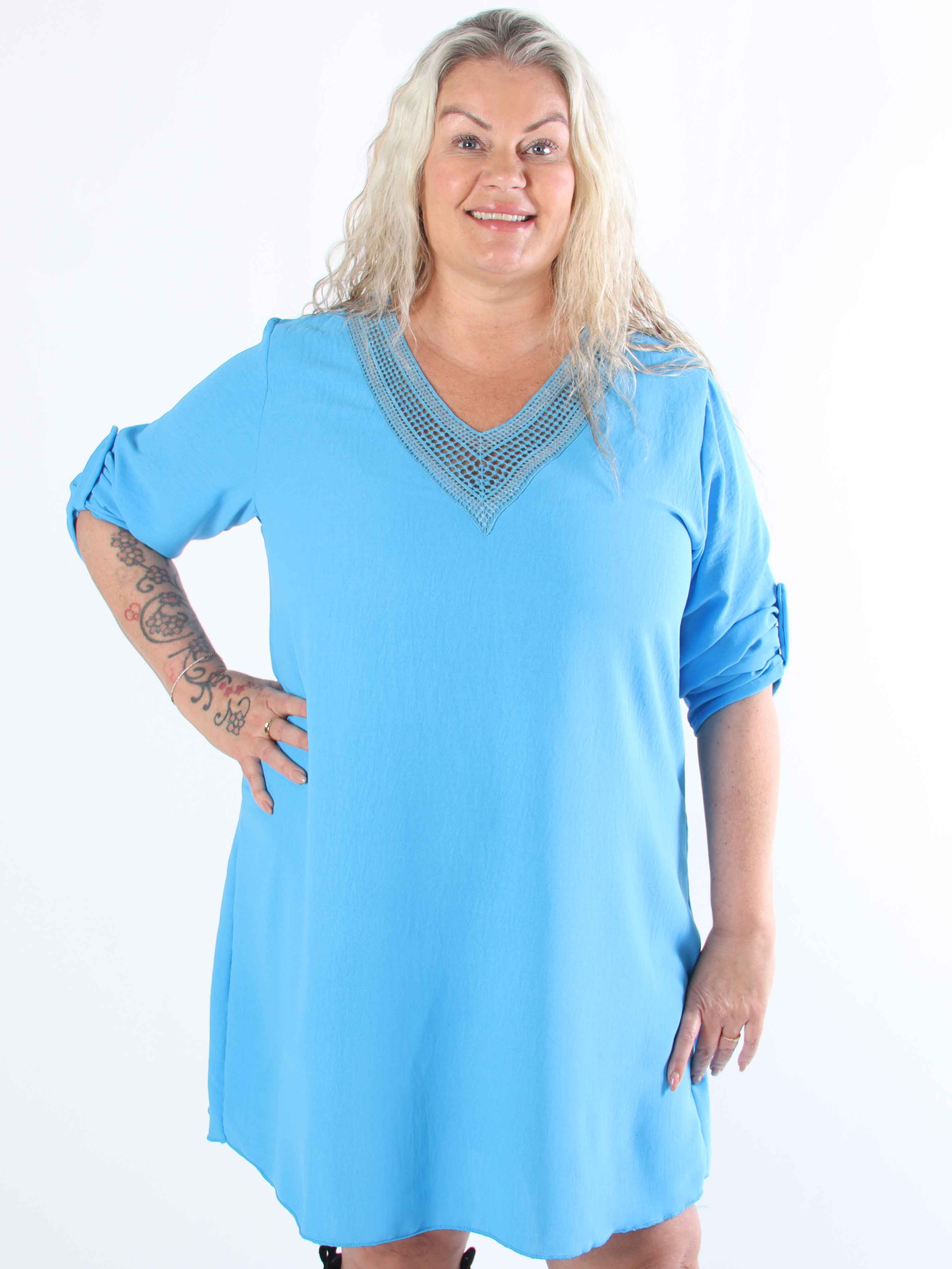 Lily - Plus size tunikakjole i viskose med pailletter