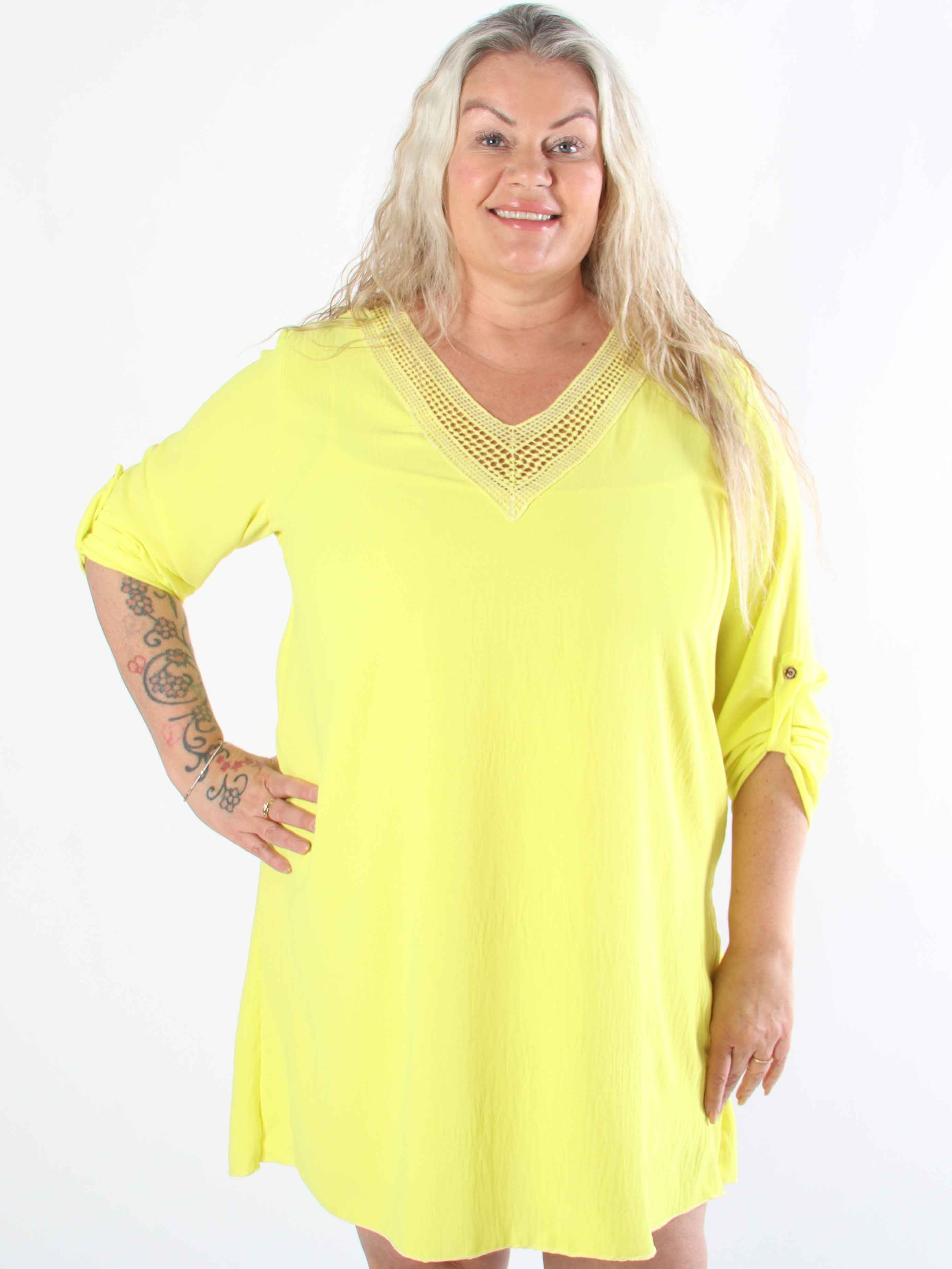 Lily - Plus size tunikakjole i viskose med pailletter