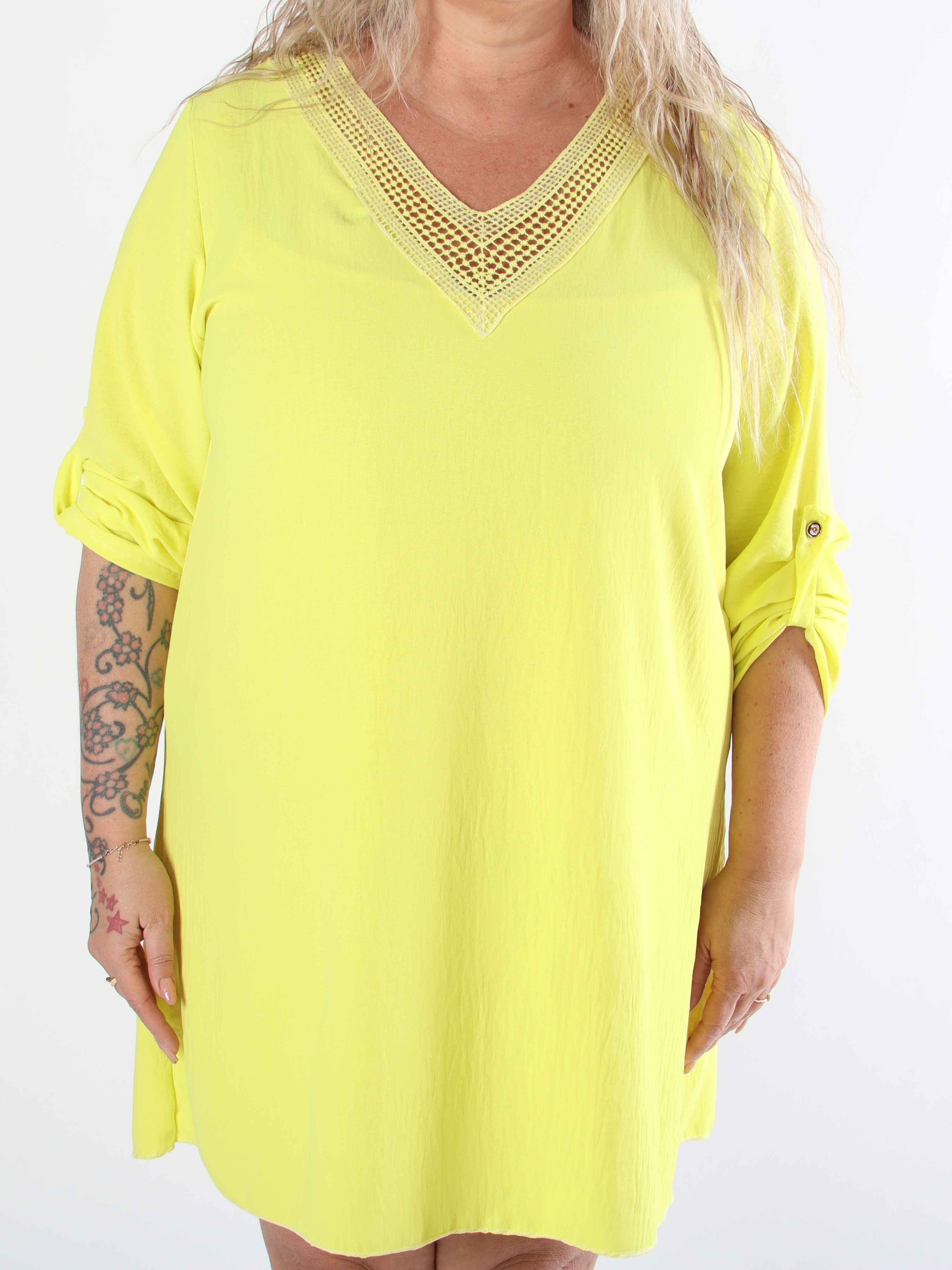 Lily - Plus size tunikakjole i viskose med pailletter