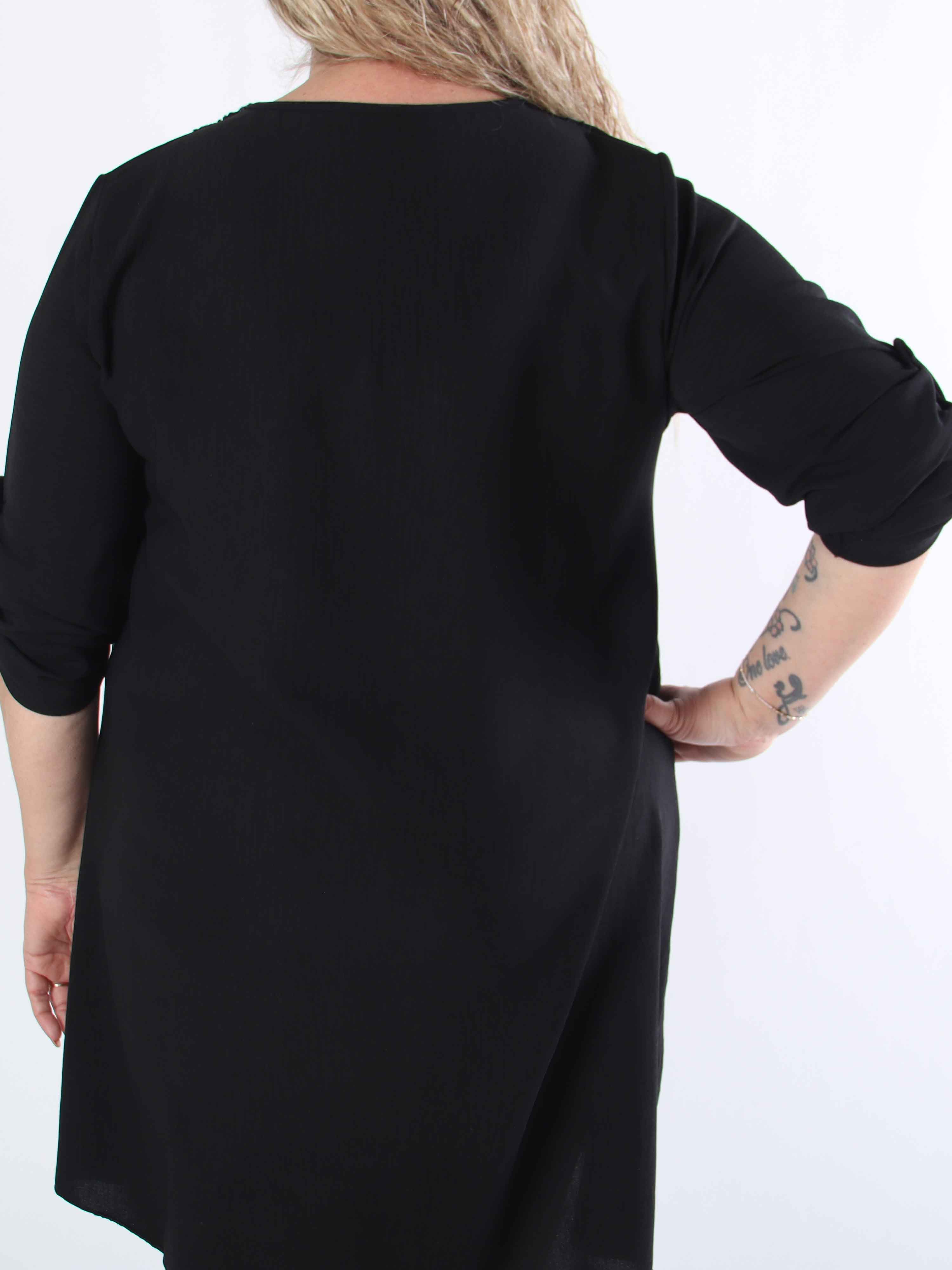 Lily - Plus size tunikakjole i viskose med pailletter