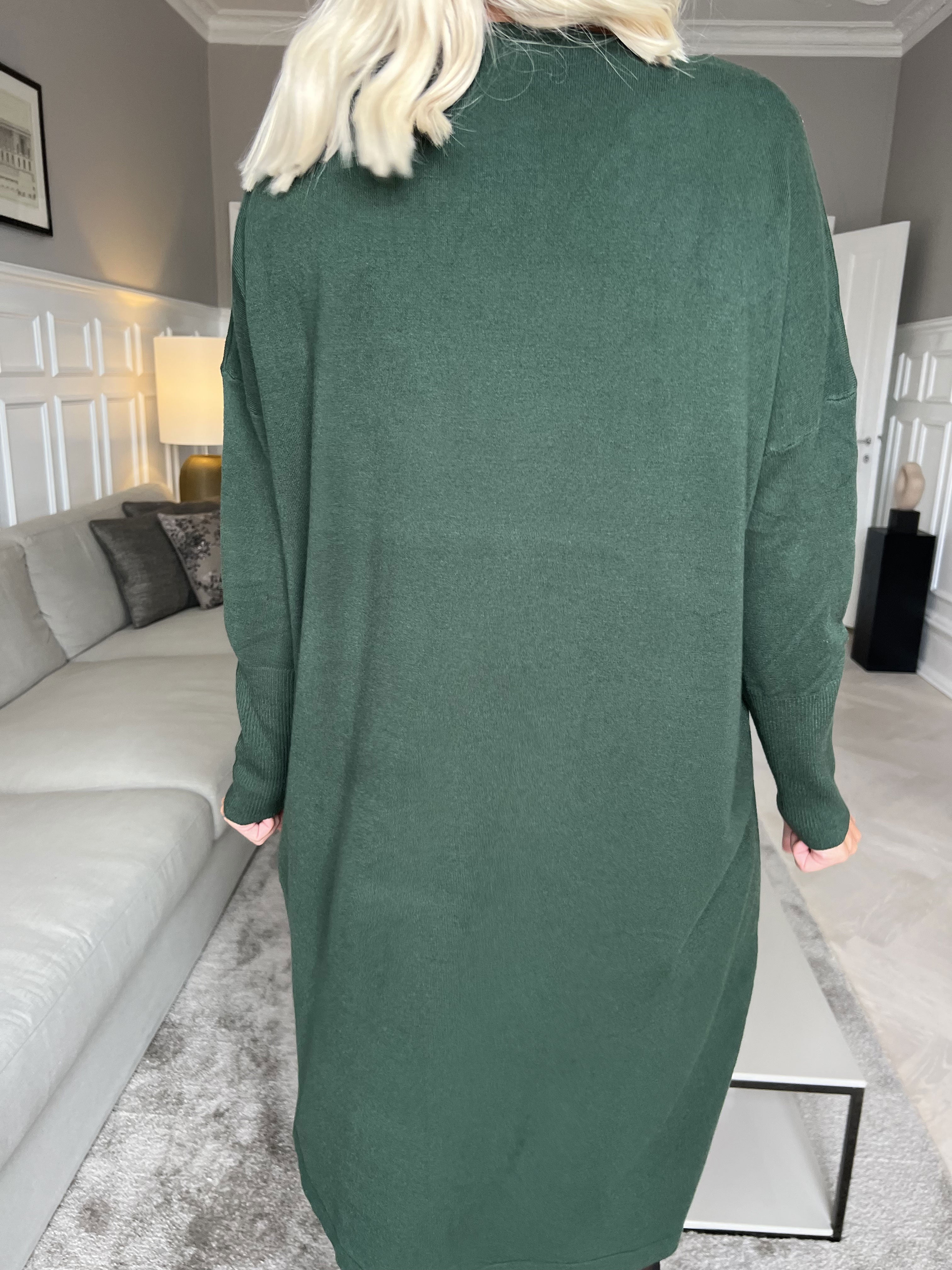 Luna - Blød strikkjole med similisten