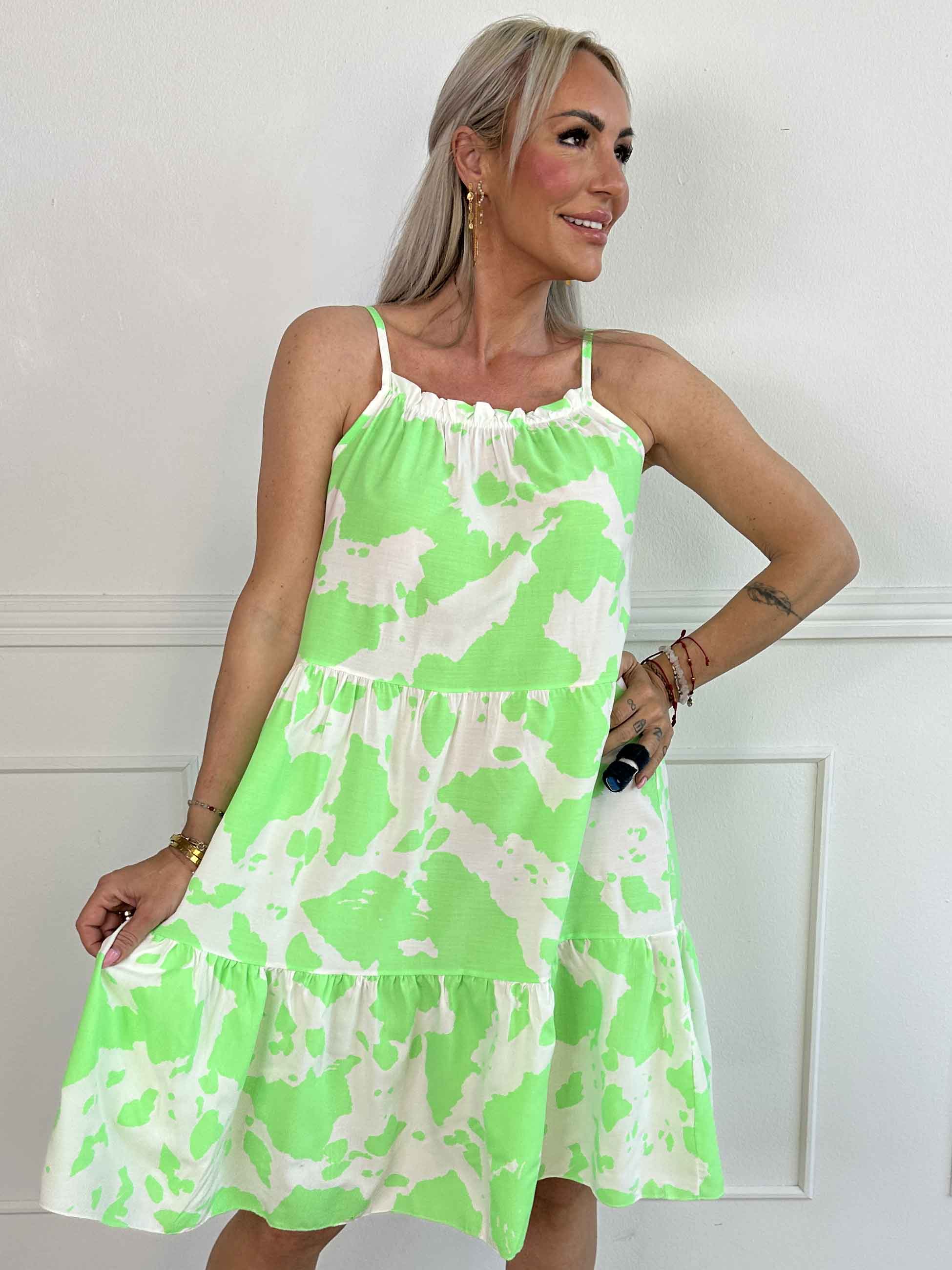 Maeve - Sommerkjole i bomuld med stropper og lag på lag look