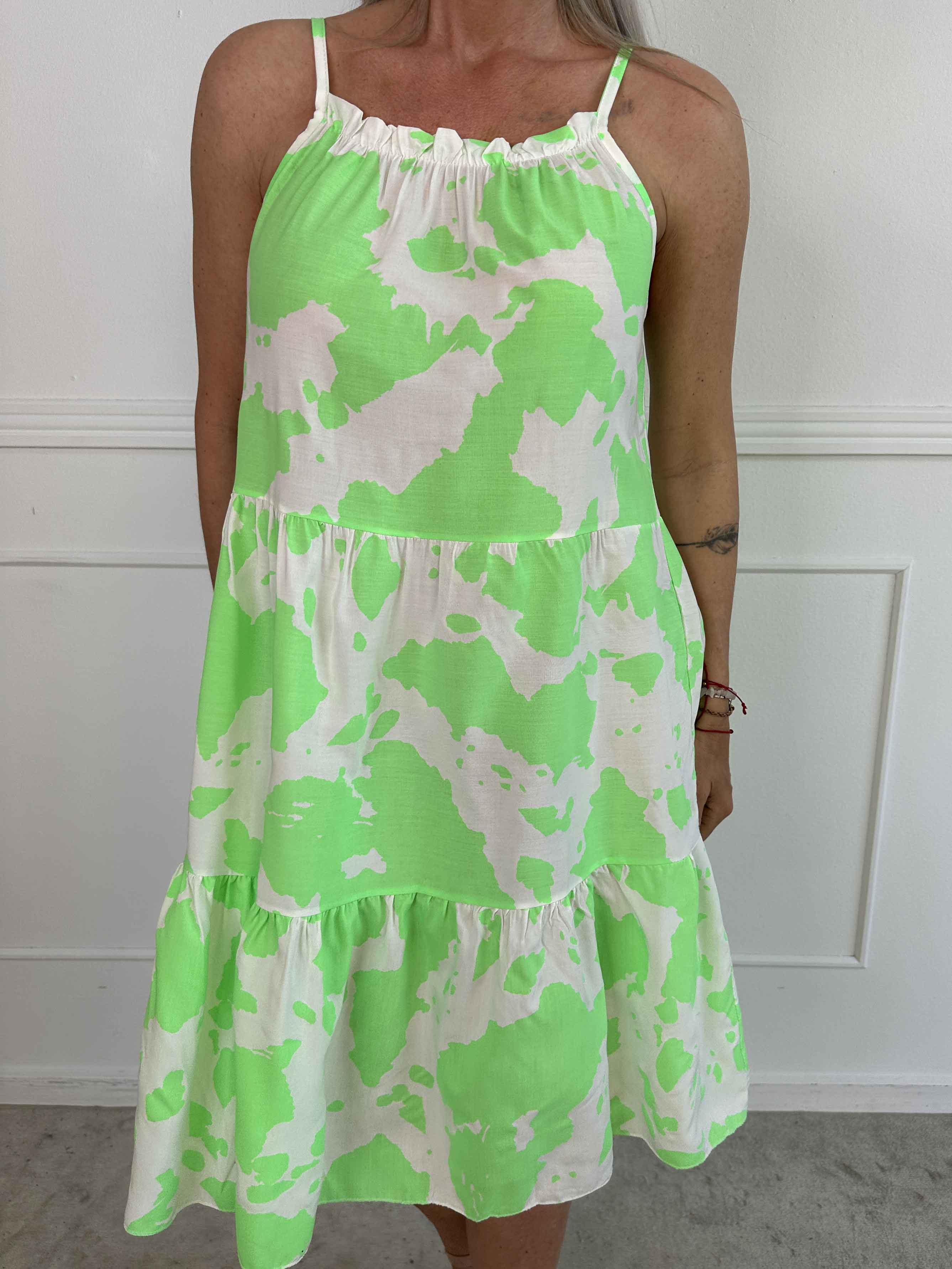 Maeve - Sommerkjole i bomuld med stropper og lag på lag look