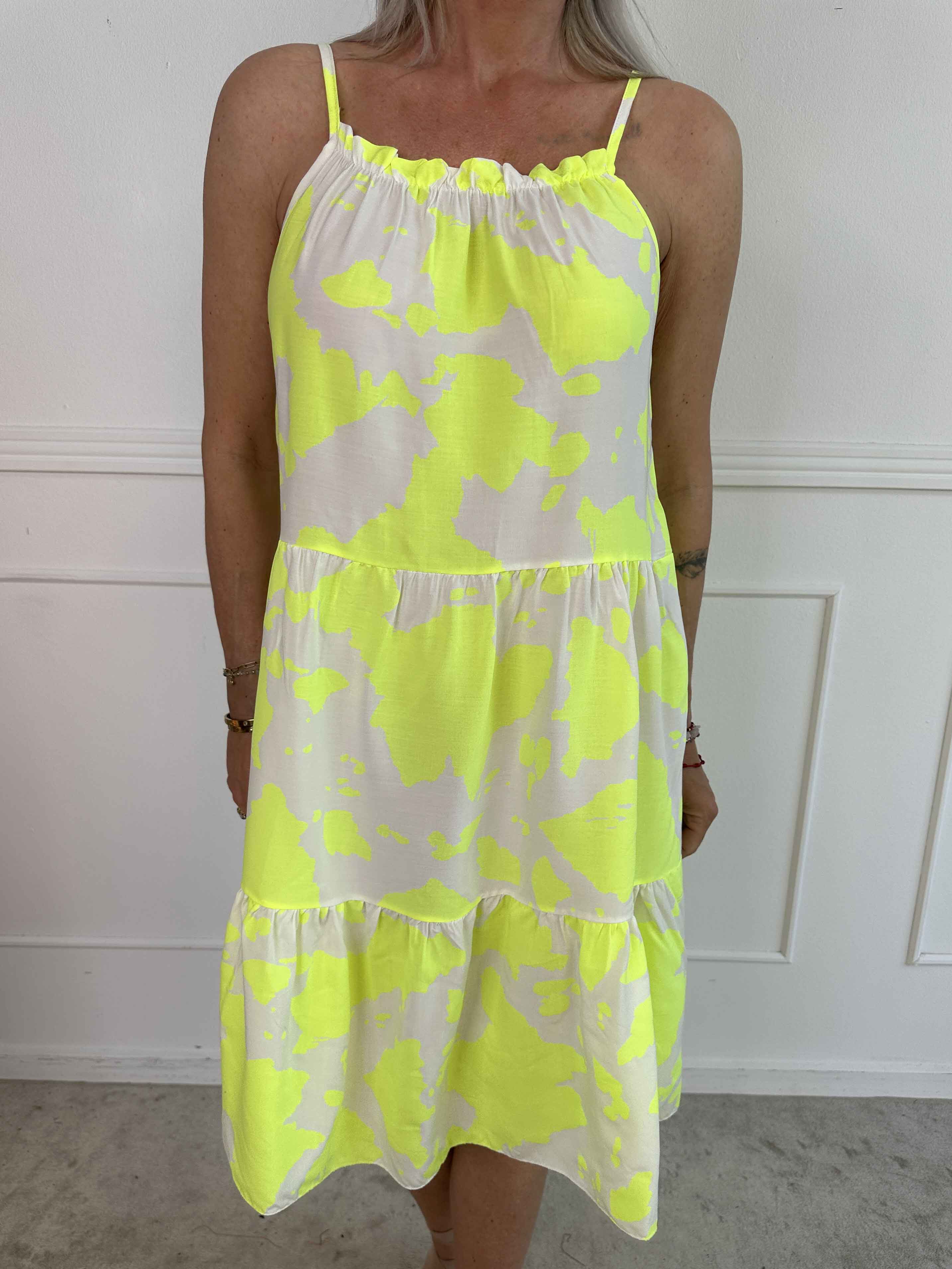 Maeve - Sommerkjole i bomuld med stropper og lag på lag look