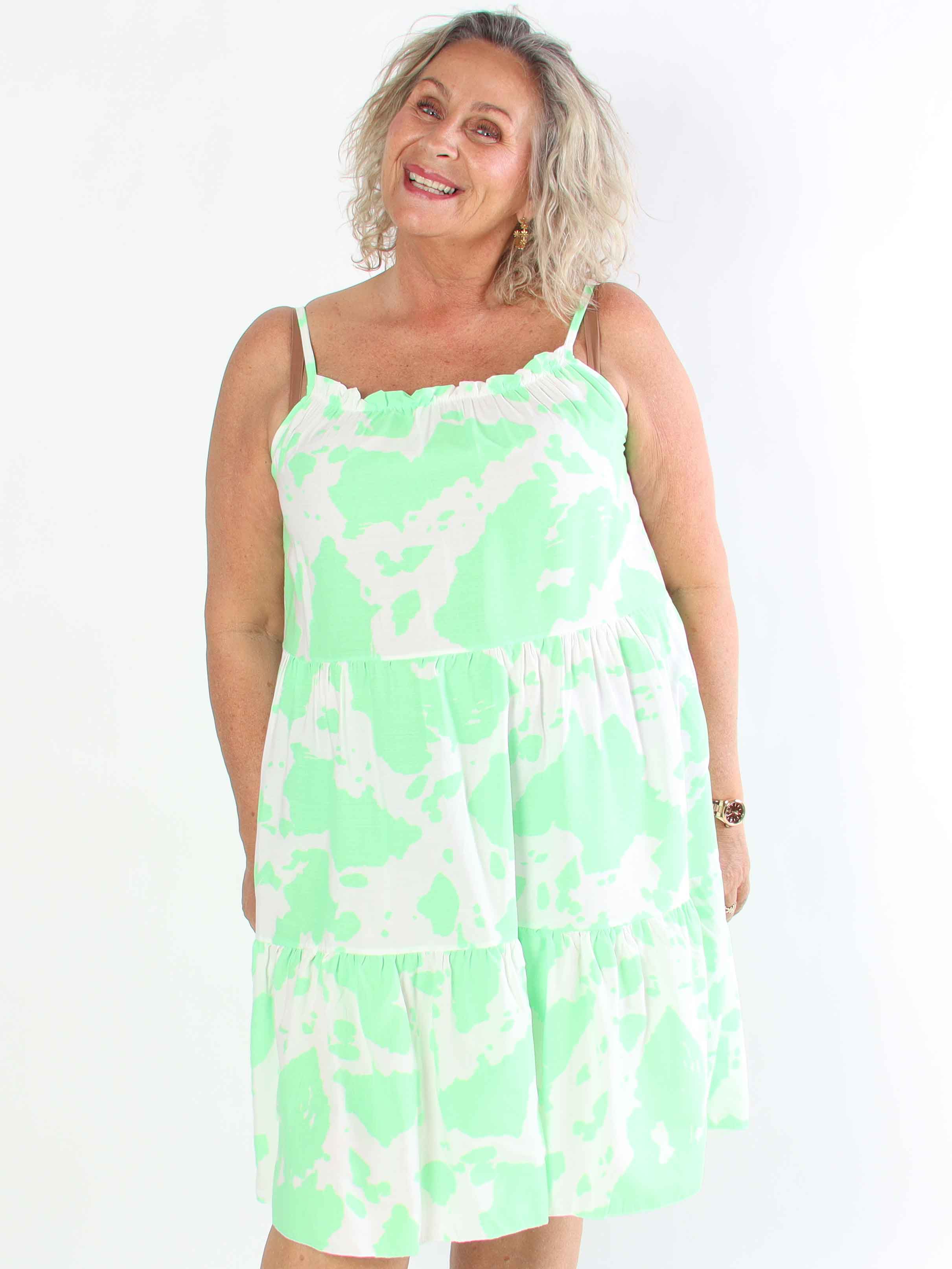 Maeve - Sommerkjole i bomuld med stropper og lag på lag look