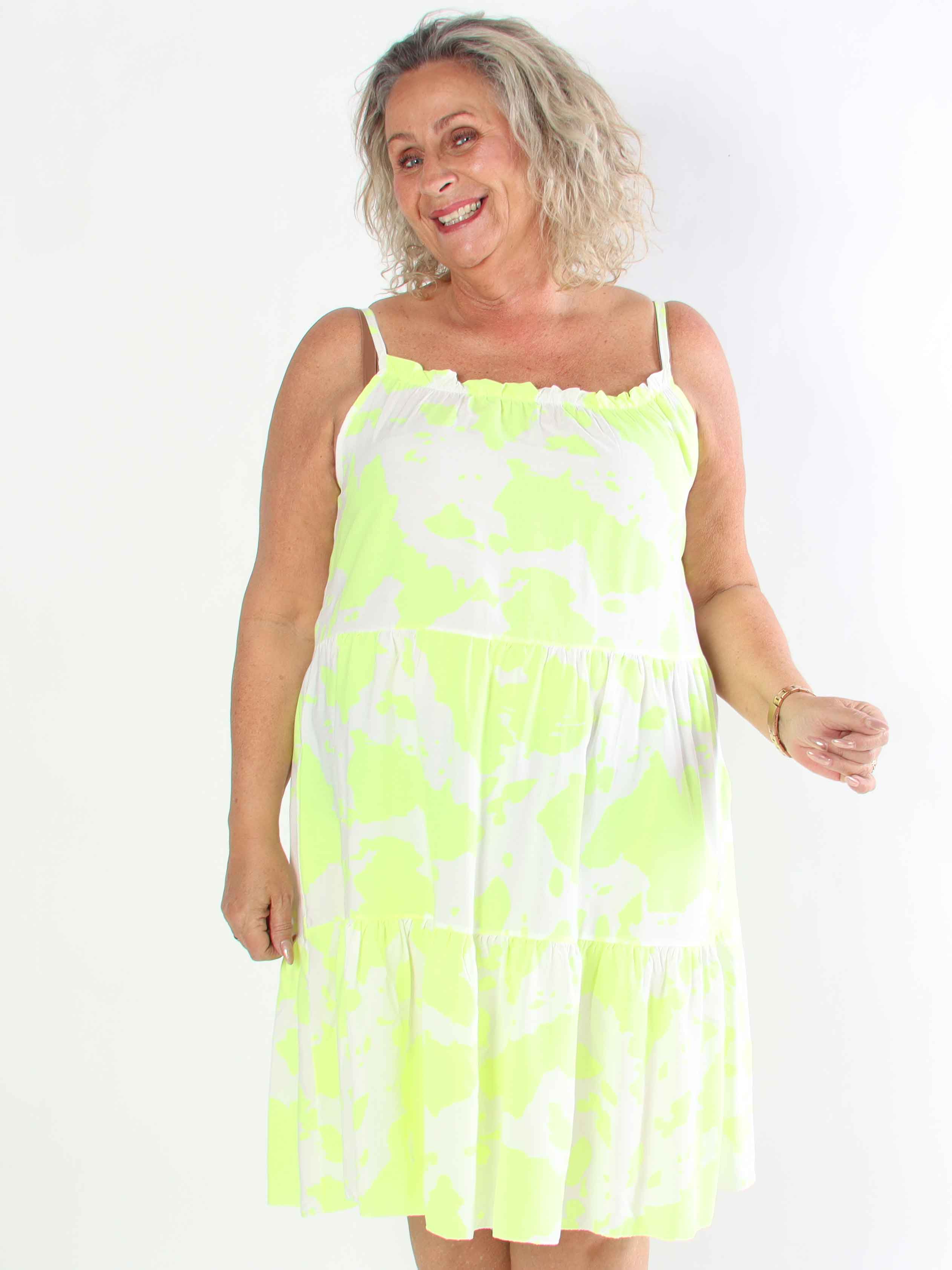 Maeve - Sommerkjole i bomuld med stropper og lag på lag look