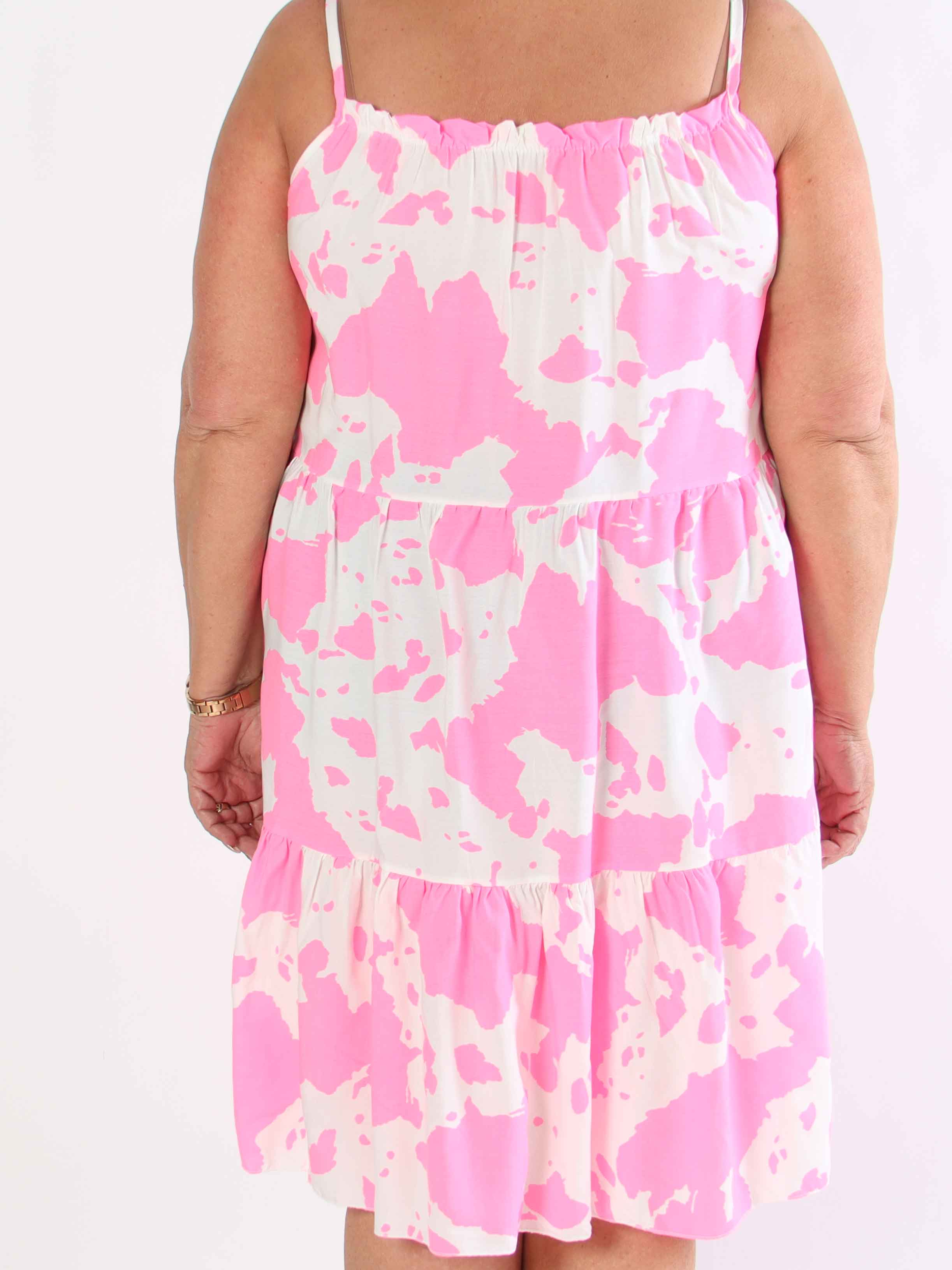 Maeve - Sommerkjole i bomuld med stropper og lag på lag look