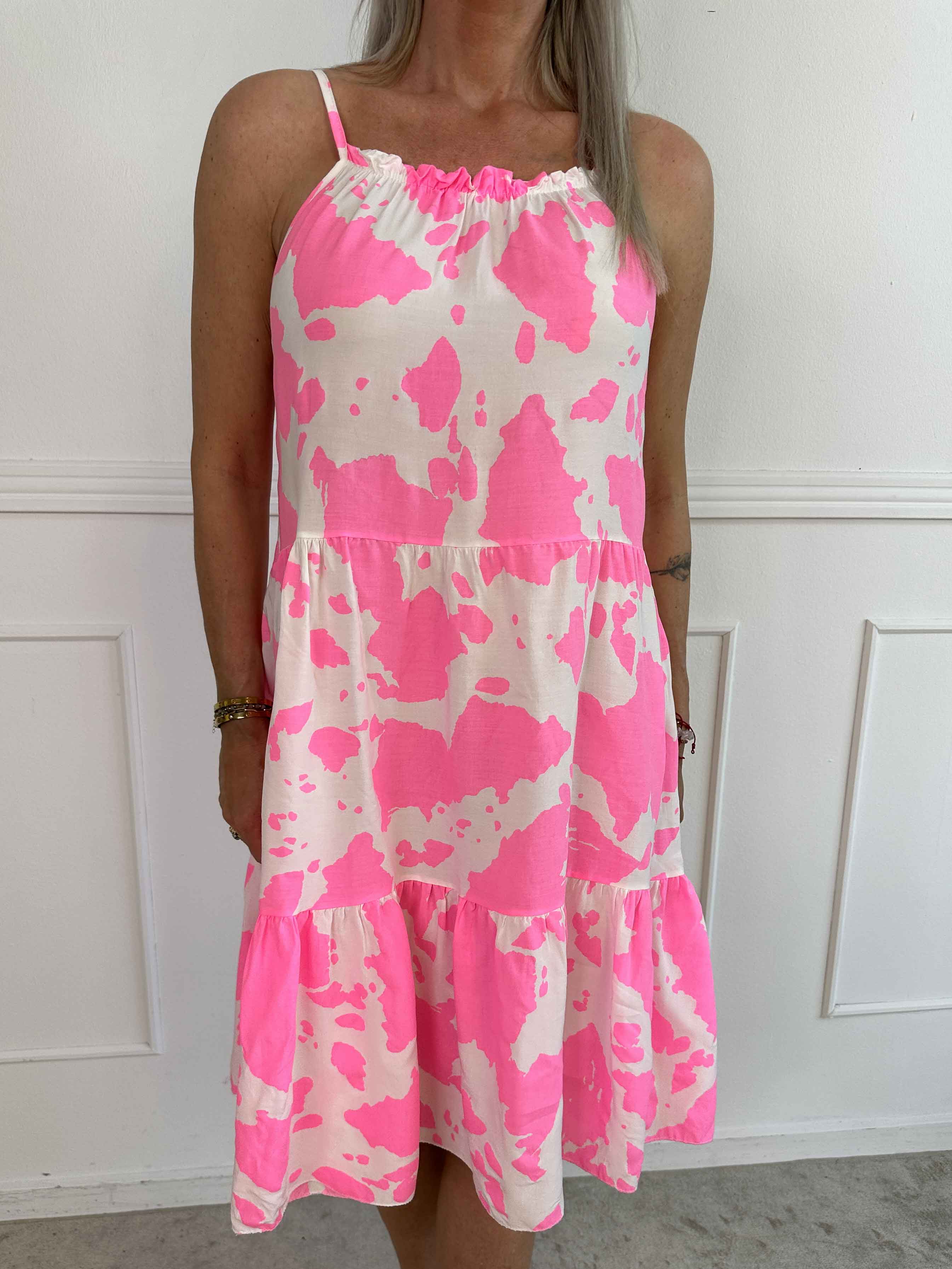 Maeve - Sommerkjole i bomuld med stropper og lag på lag look