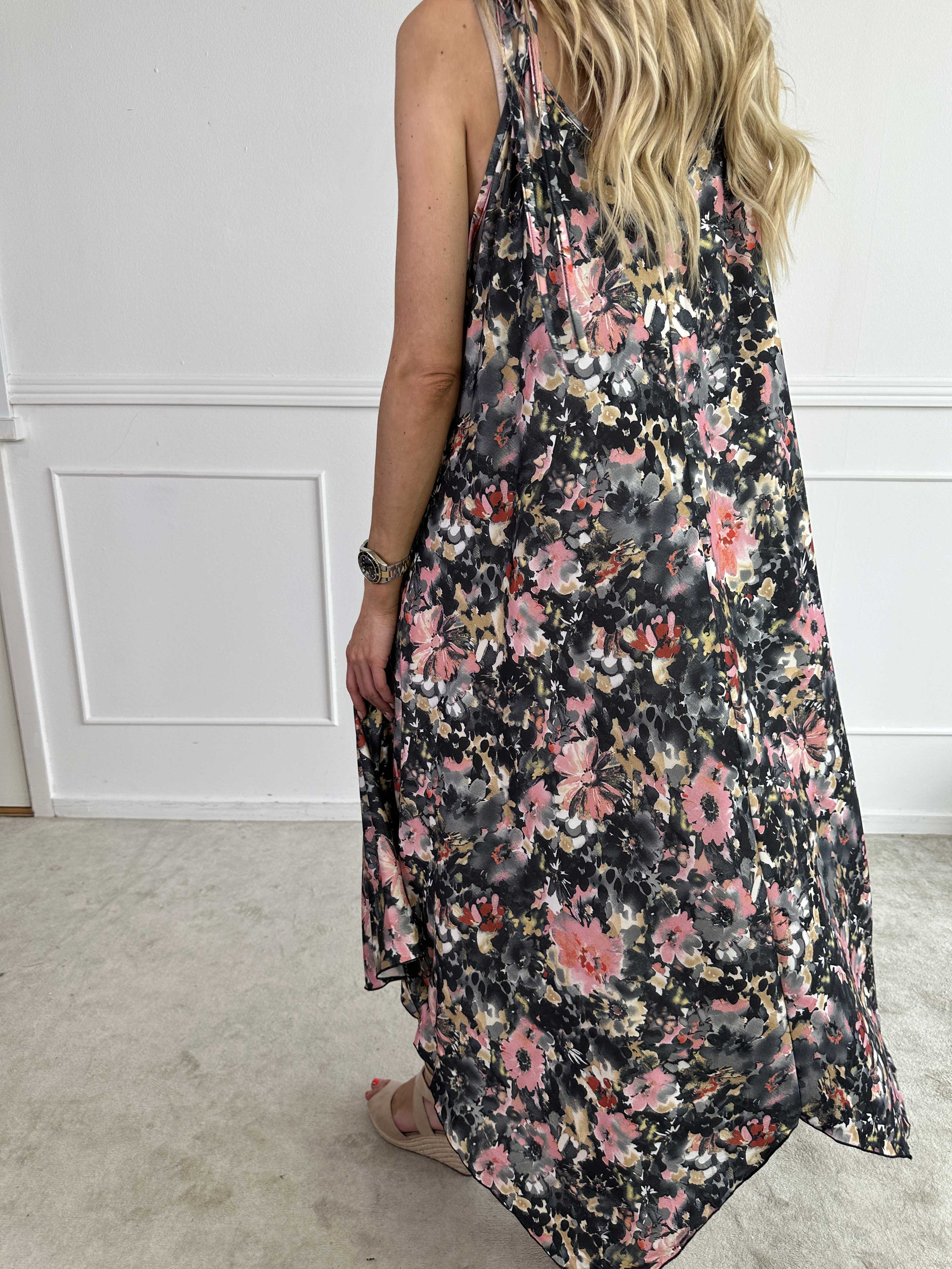 Maisie Flower - Stropkjole i elastisk stof med blomsterprint