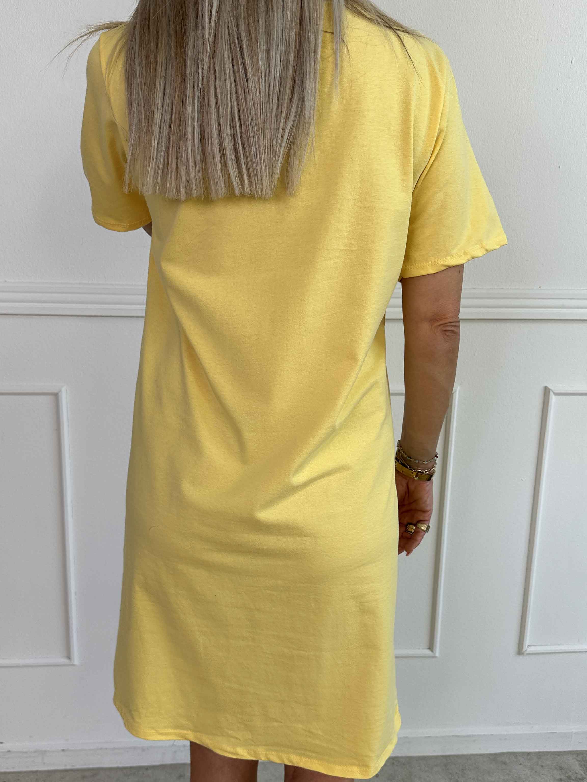 Matilda - T-shirt kjole i bomuld med Ibiza stående