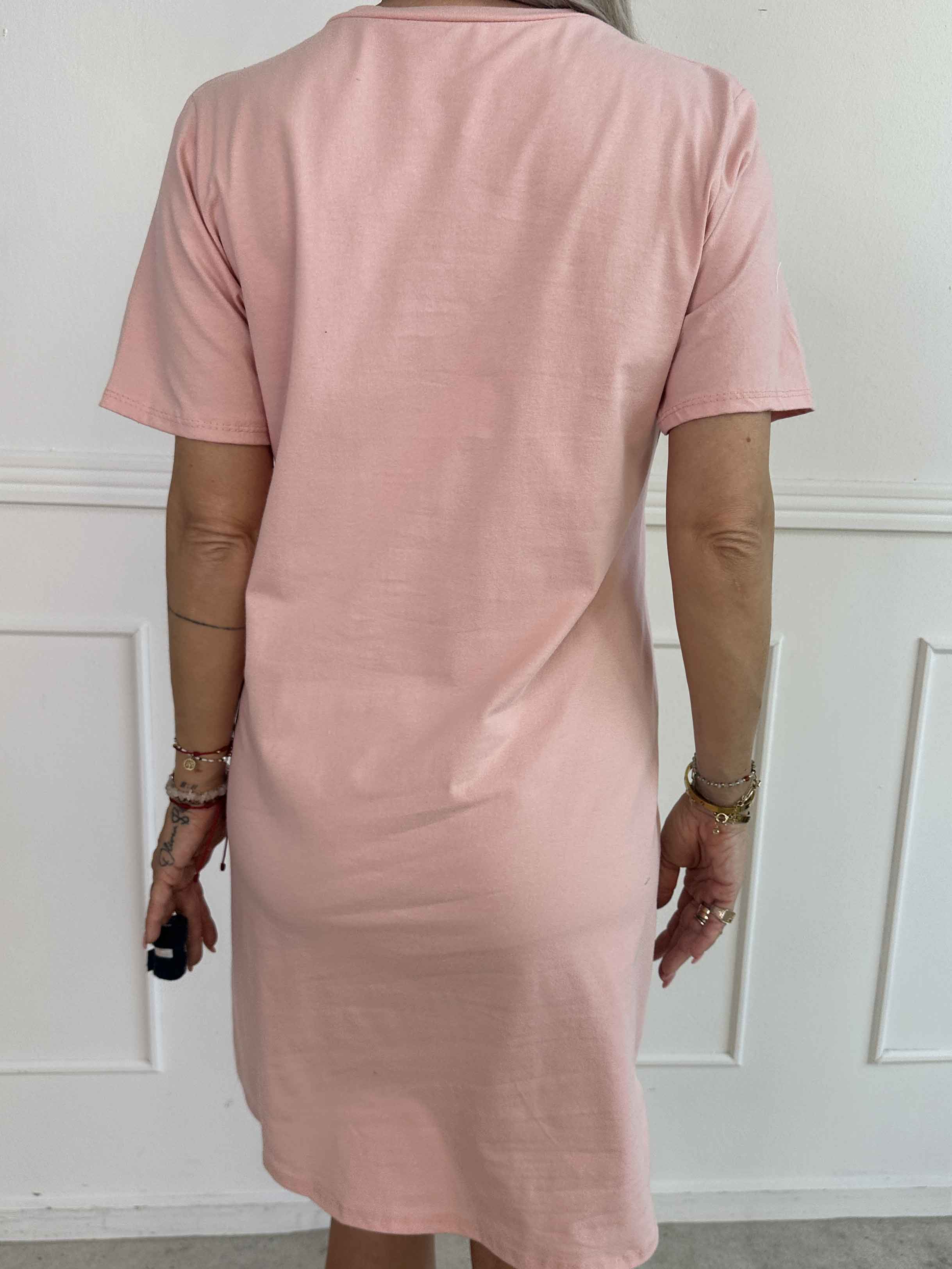 Matilda - T-shirt kjole i bomuld med Ibiza stående