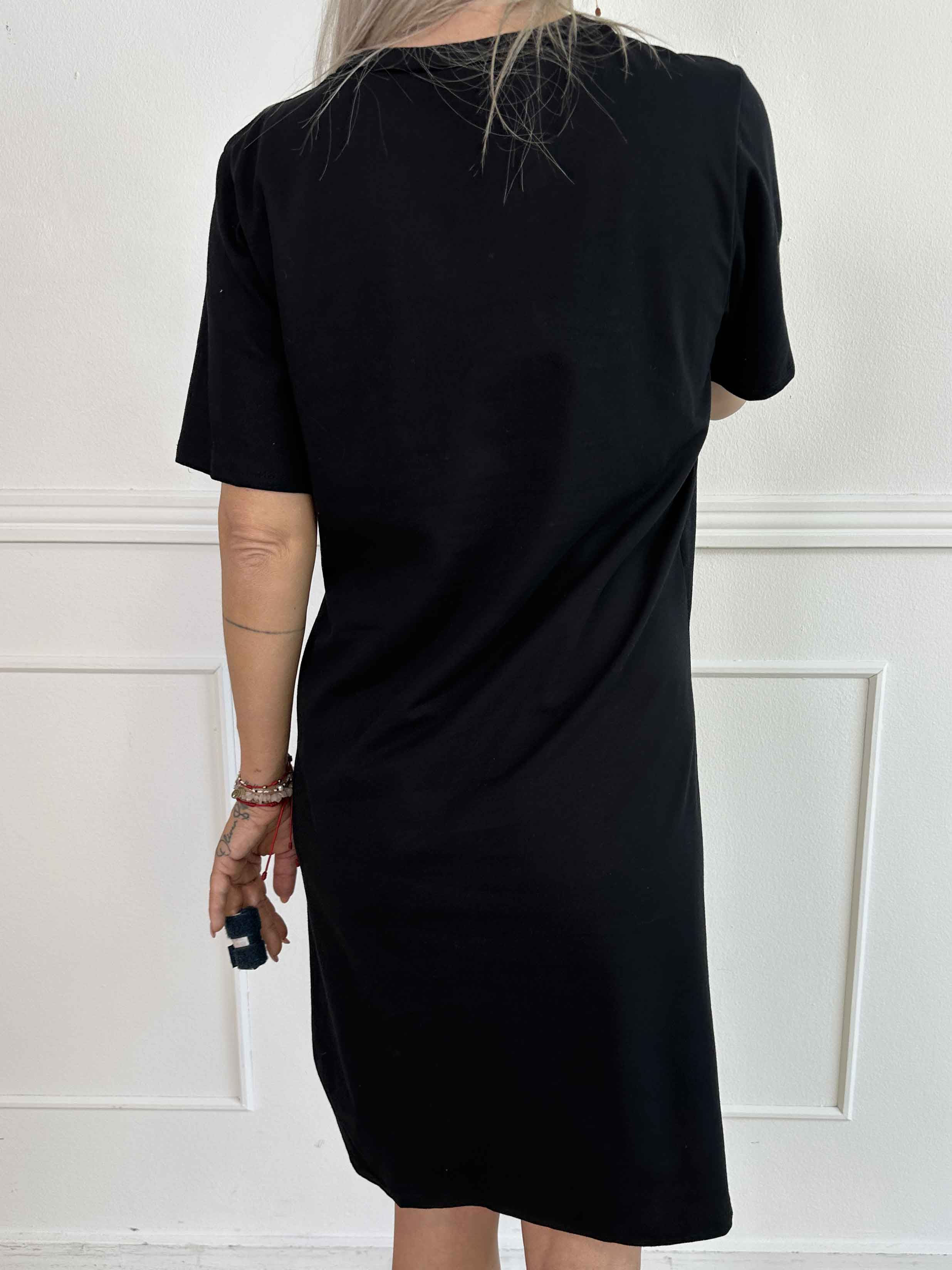 Matilda - T-shirt kjole i bomuld med Ibiza stående