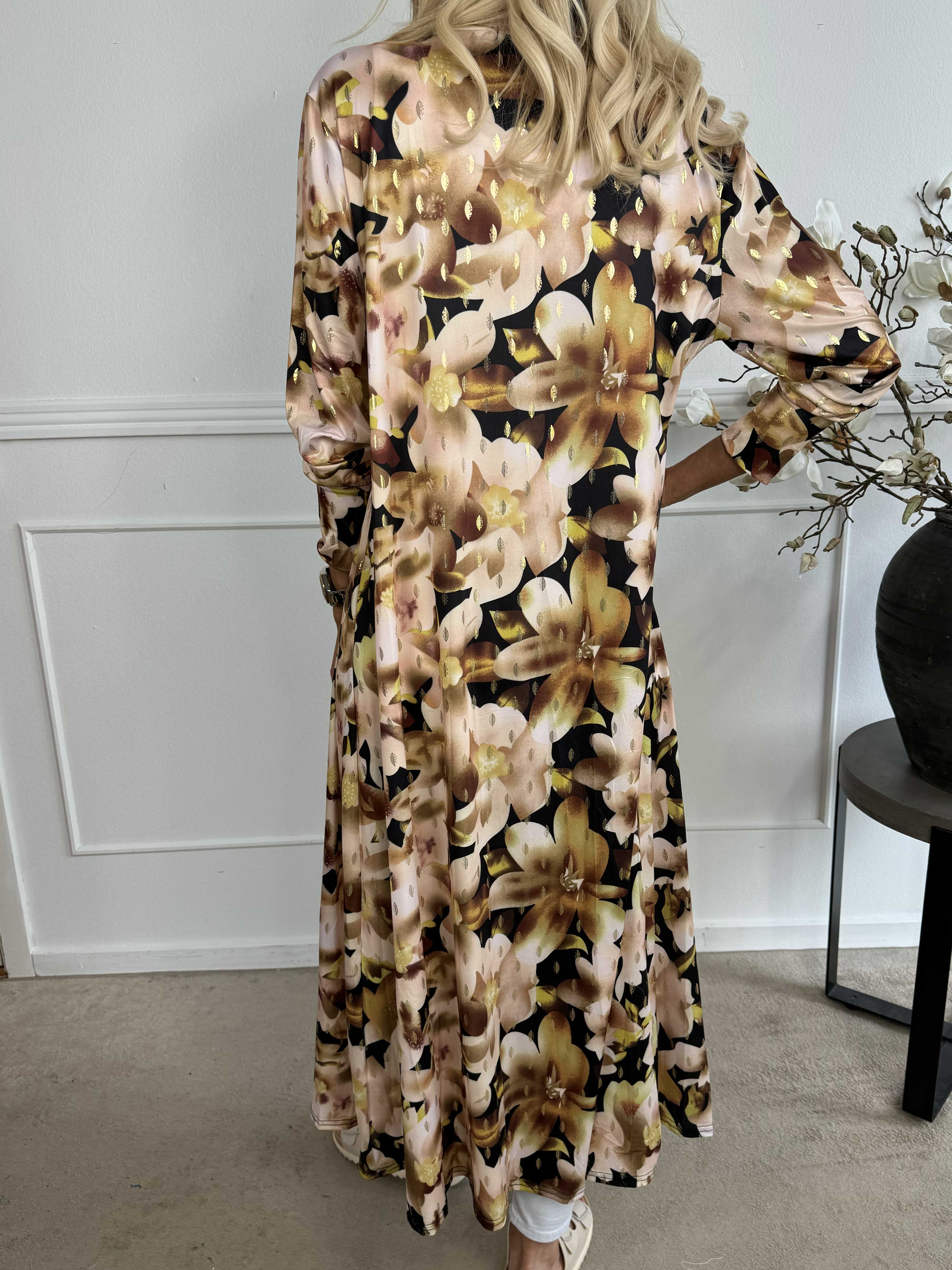 Mikkala Sweet Flower - Elastisk cardigan med print