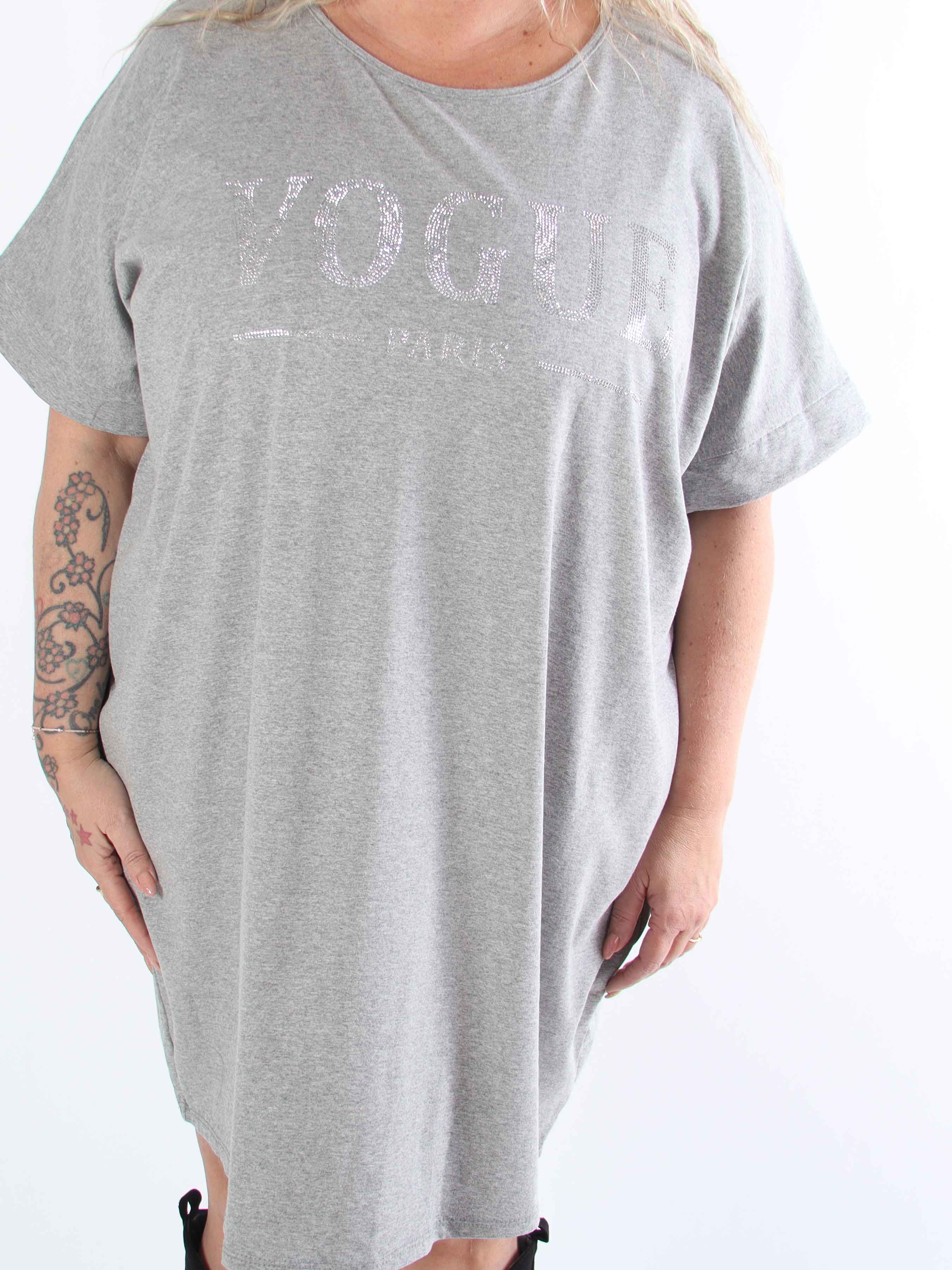 Mintu Dress - Plus size t-shirtkjole i bomuld med similisten