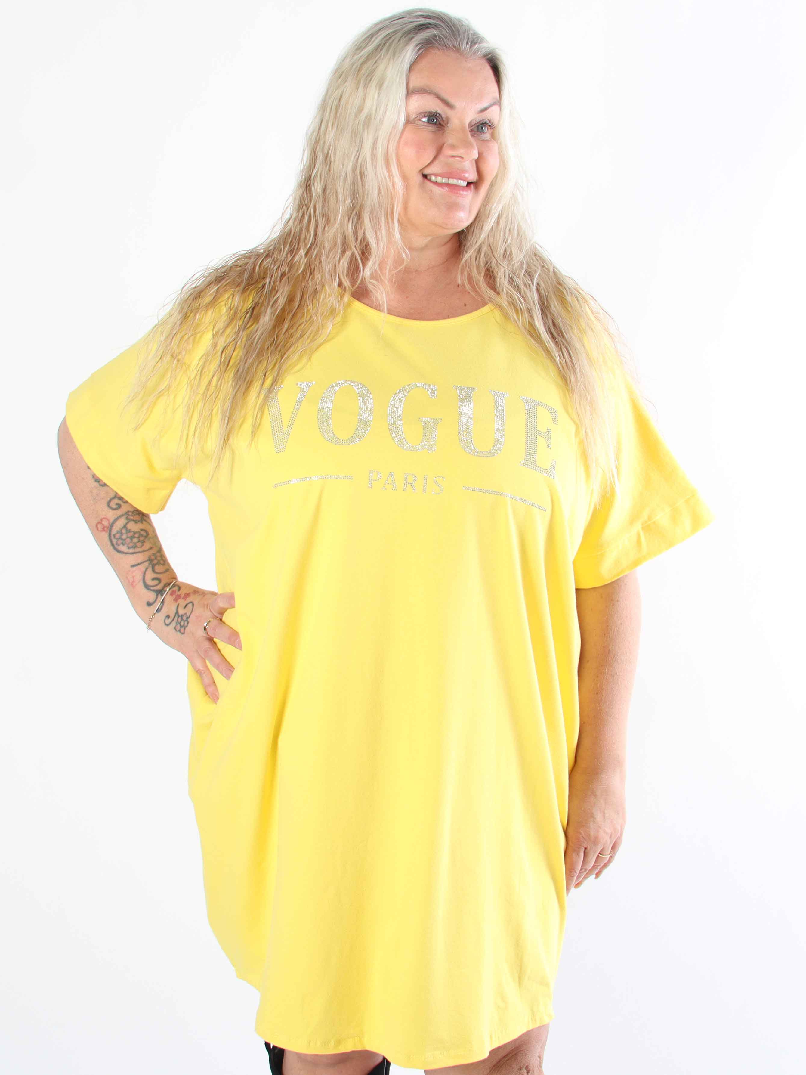 Mintu Dress - Plus size t-shirtkjole i bomuld med similisten