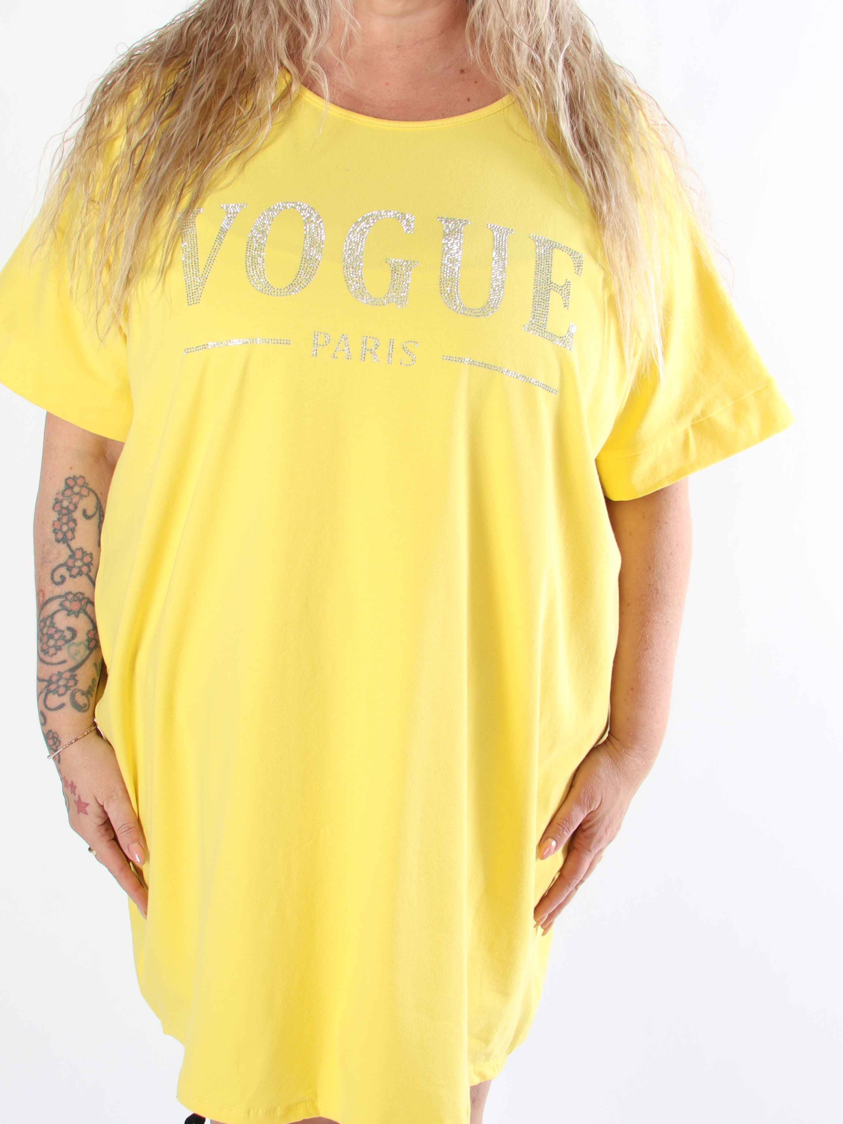 Mintu Dress - Plus size t-shirtkjole i bomuld med similisten