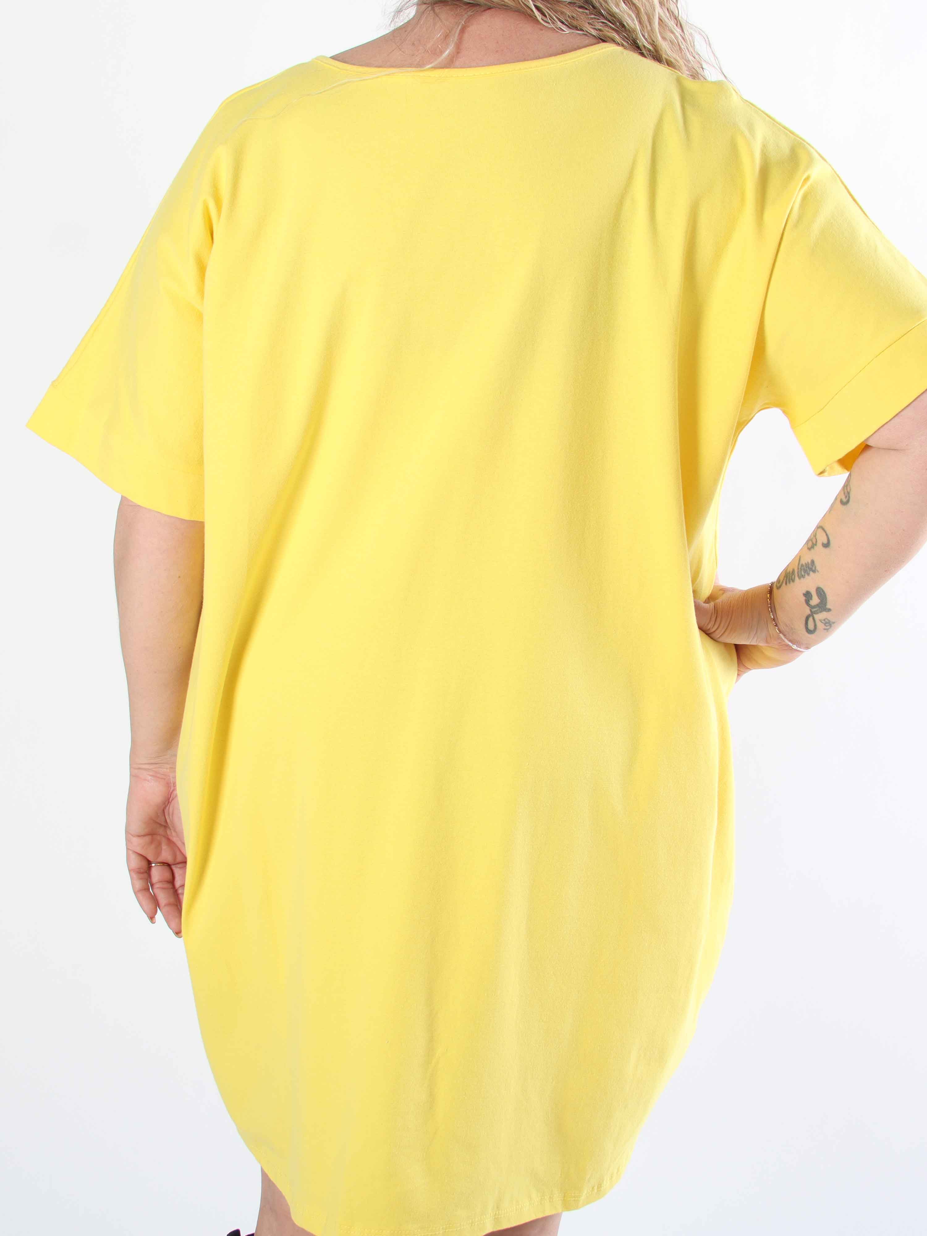 Mintu Dress - Plus size t-shirtkjole i bomuld med similisten